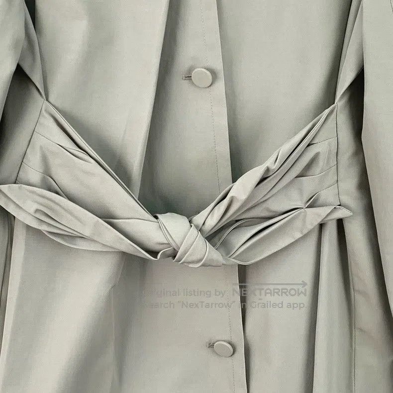 Prada Prada Gray-green back strap button design lapel long-sleev Size S / US 4 / IT 40 - 5 Thumbnail