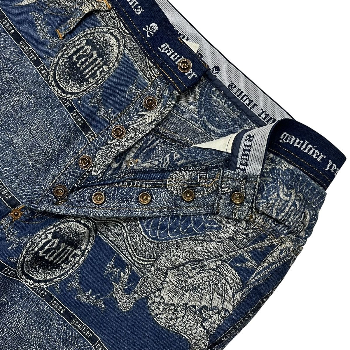 Jean Paul Gaultier × Vintage 💥RARE💥FW94 Jean Paul Gaultier Dragon Tatto Jeans Size US 28 / EU 44 - 5 Thumbnail