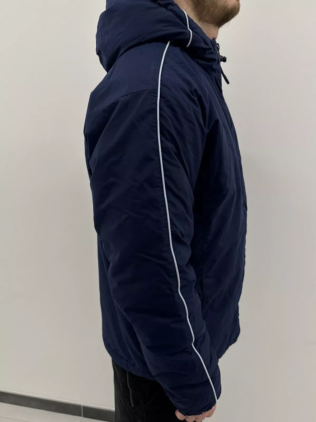 Nike VINTAGE Y2K 2000s NIKE JACKET BLUE LOGO WINTER PUFFER MENS Size US S / EU 44-46 / 1 - 7 Thumbnail