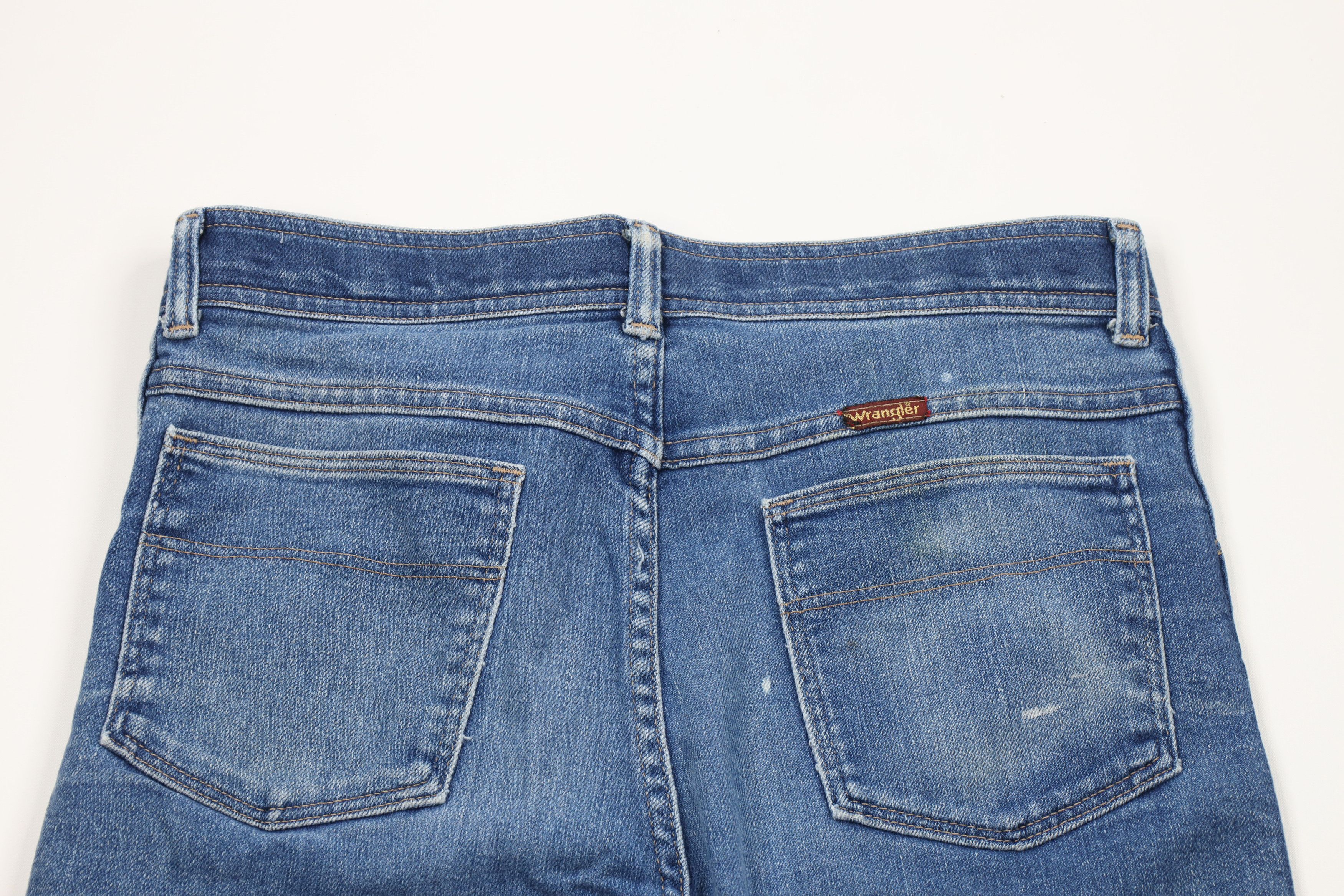 Vintage × Wrangler Vintage 70s Wrangler Flared Bootcut Denim Jeans Blue USA Size US 32 / EU 48 - 12 Thumbnail