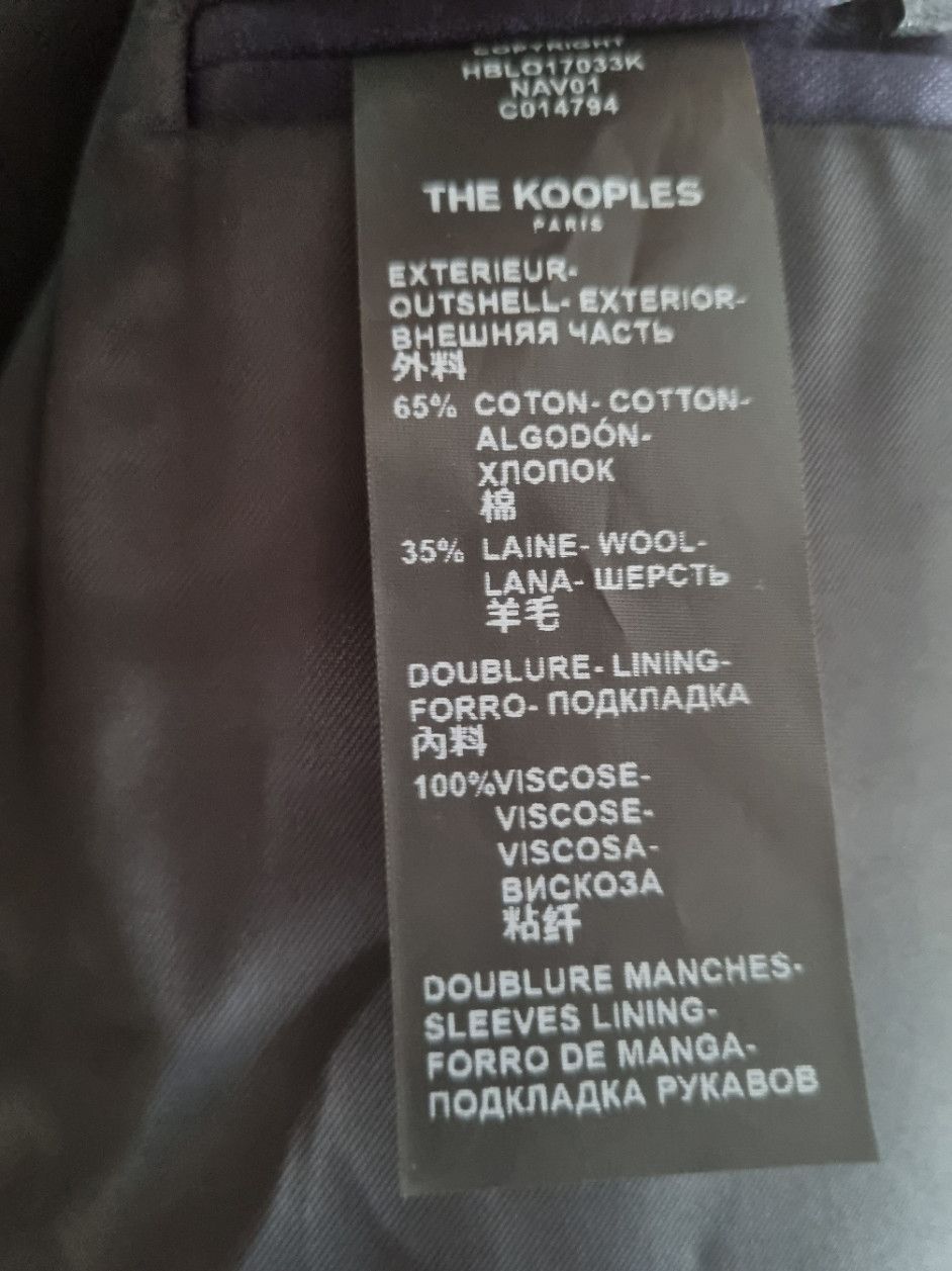 The Kooples Navy Satin Bomber Size US M / EU 48-50 / 2 - 5 Thumbnail