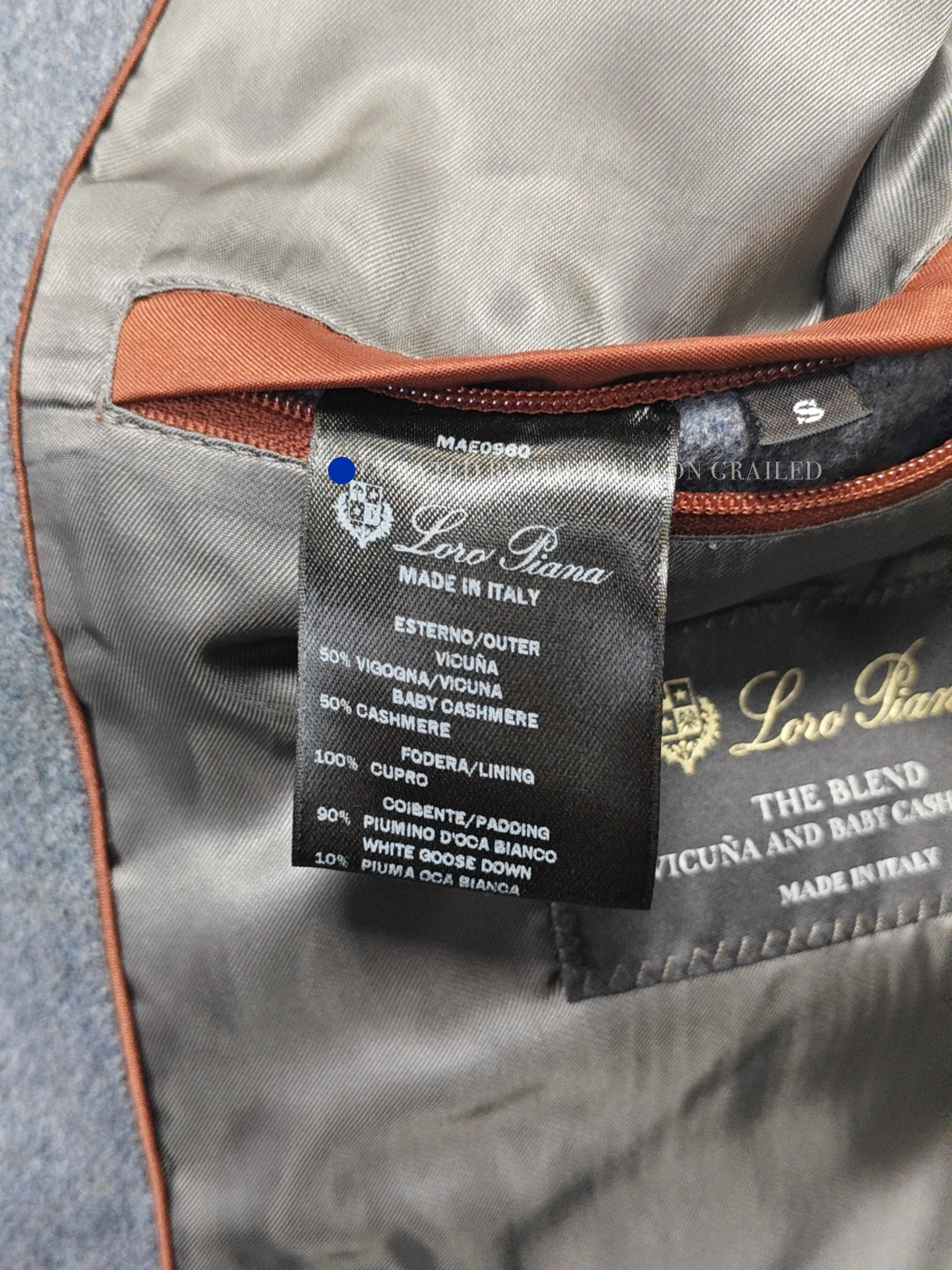 Loro Piana Blue Quilted Button-Front Light Jacket Size S Size US S / EU 44-46 / 1 - 1 Thumbnail