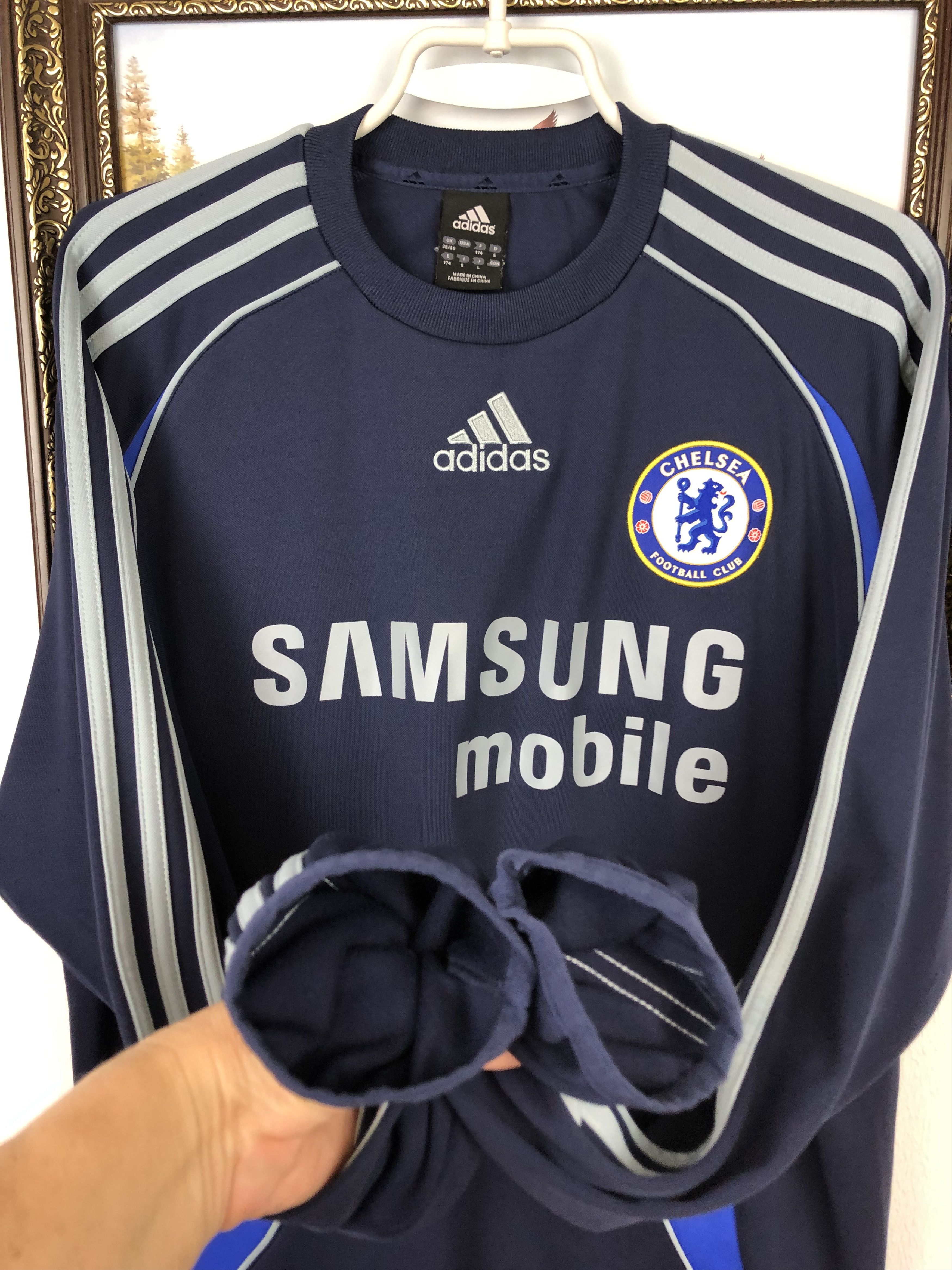 Adidas Vintage Adidas Chelsea Football Sweatshirt Soccer Track Top Size US M / EU 48-50 / 2 - 5 Thumbnail
