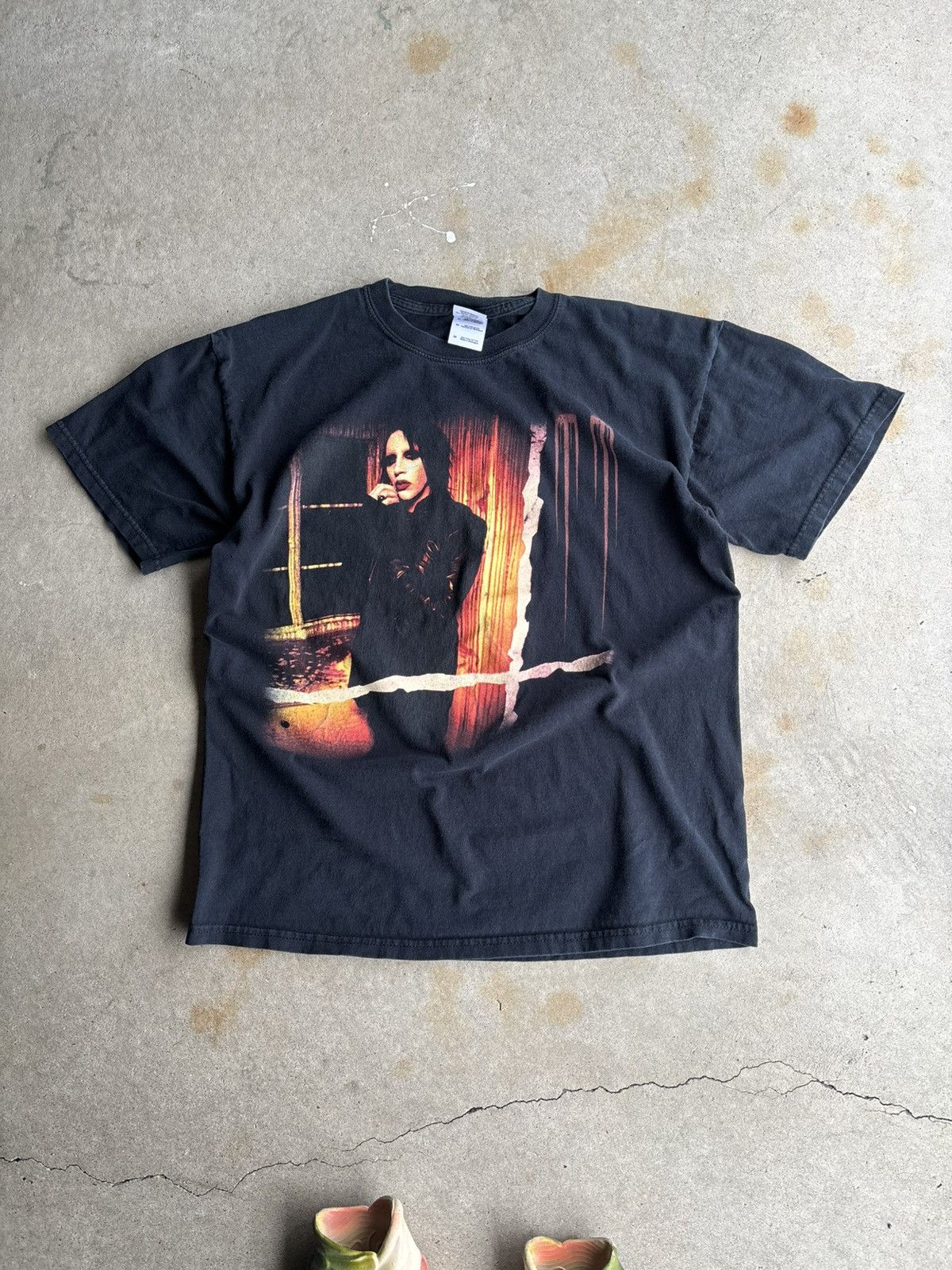 Marilyn Manson Vintage 2008 Marilyn Manson Grunge Tour Official Tee Size US M / EU 48-50 / 2 - 1 Thumbnail