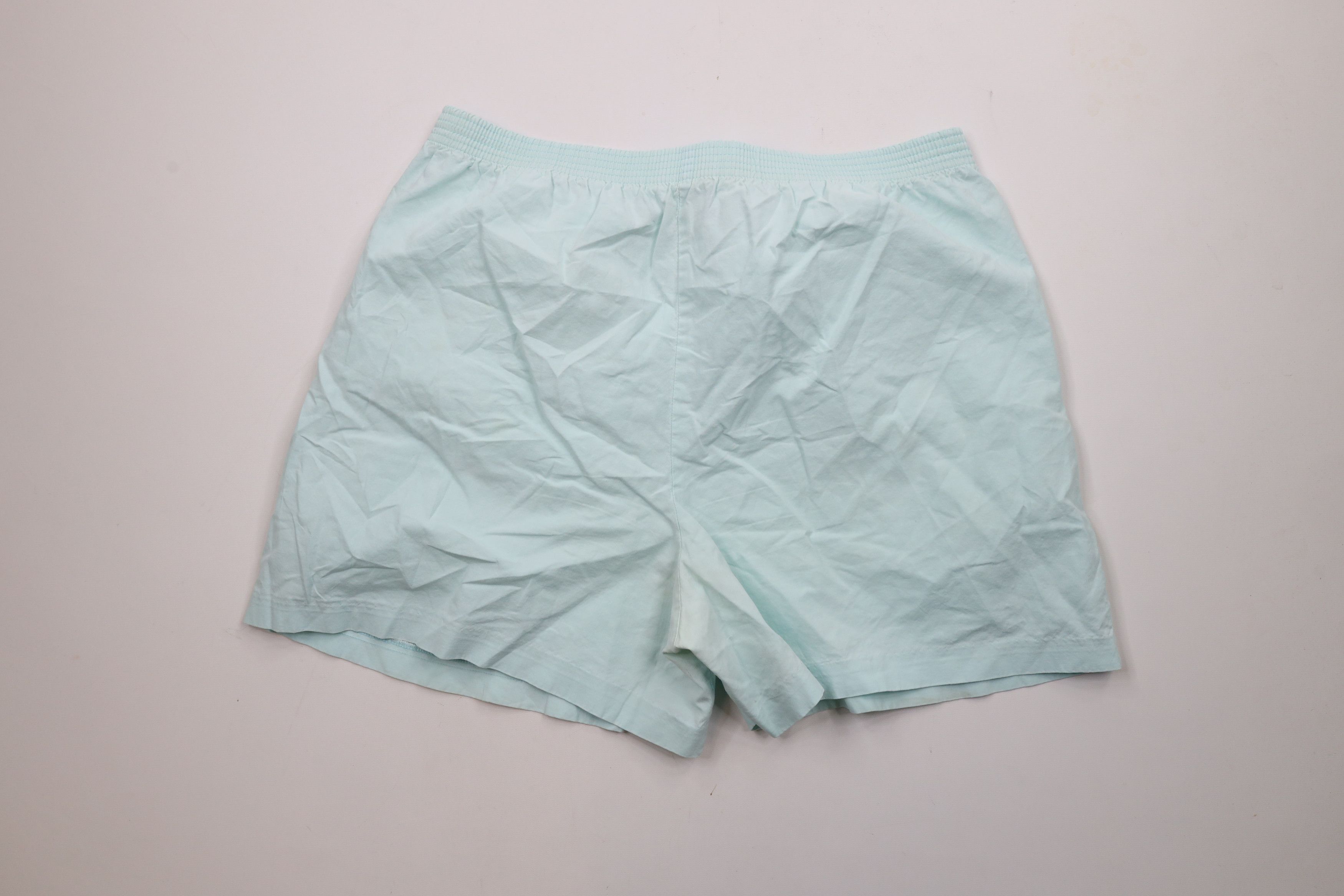 Vintage Vintage 90s Streetwear Tie Front Bermuda Shorts Light Blue Size 38" / US 16 / IT 52 - 7 Thumbnail