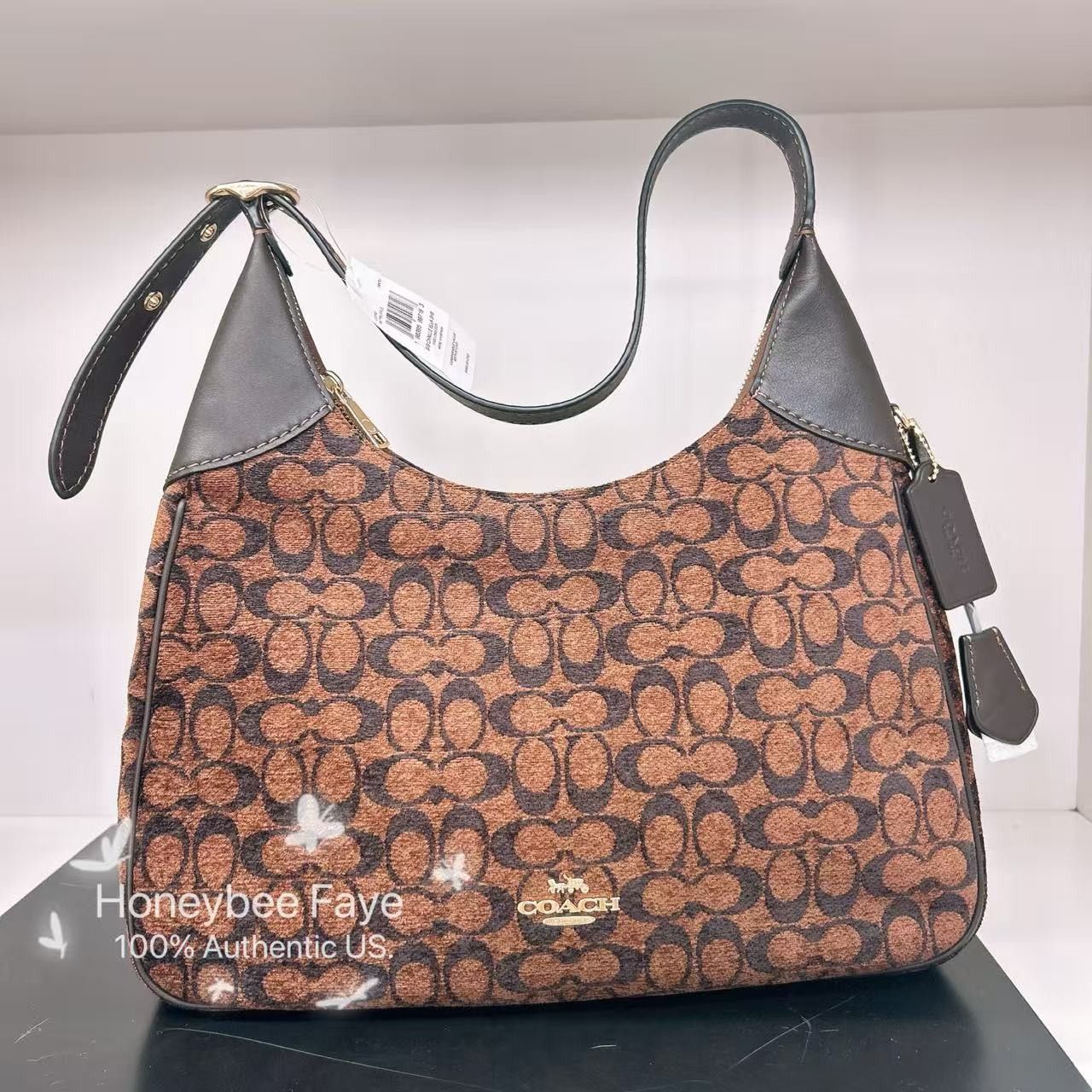 Coach Ella Shoulder Bag In Signature Chenille CCE49 Size ONE SIZE - 1 Thumbnail