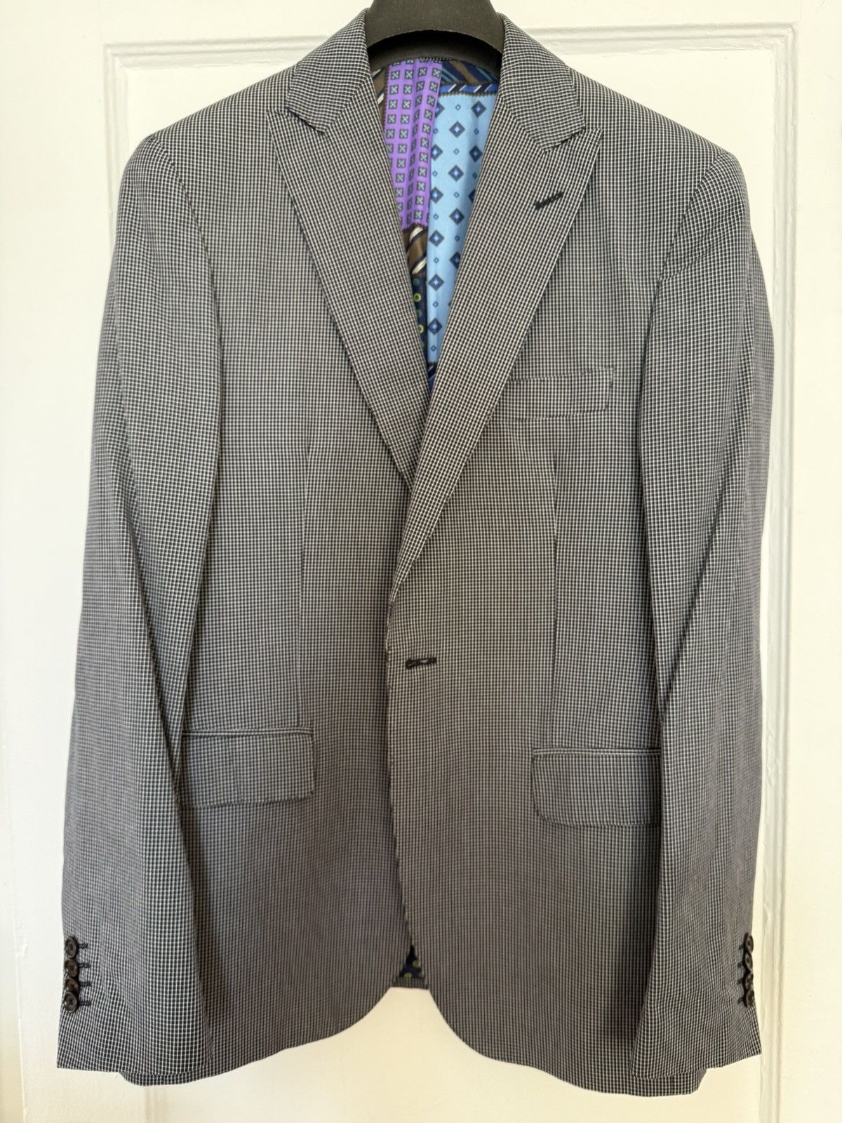Etro Etro gingham blue blazer 40 Size 40R - 1 Thumbnail