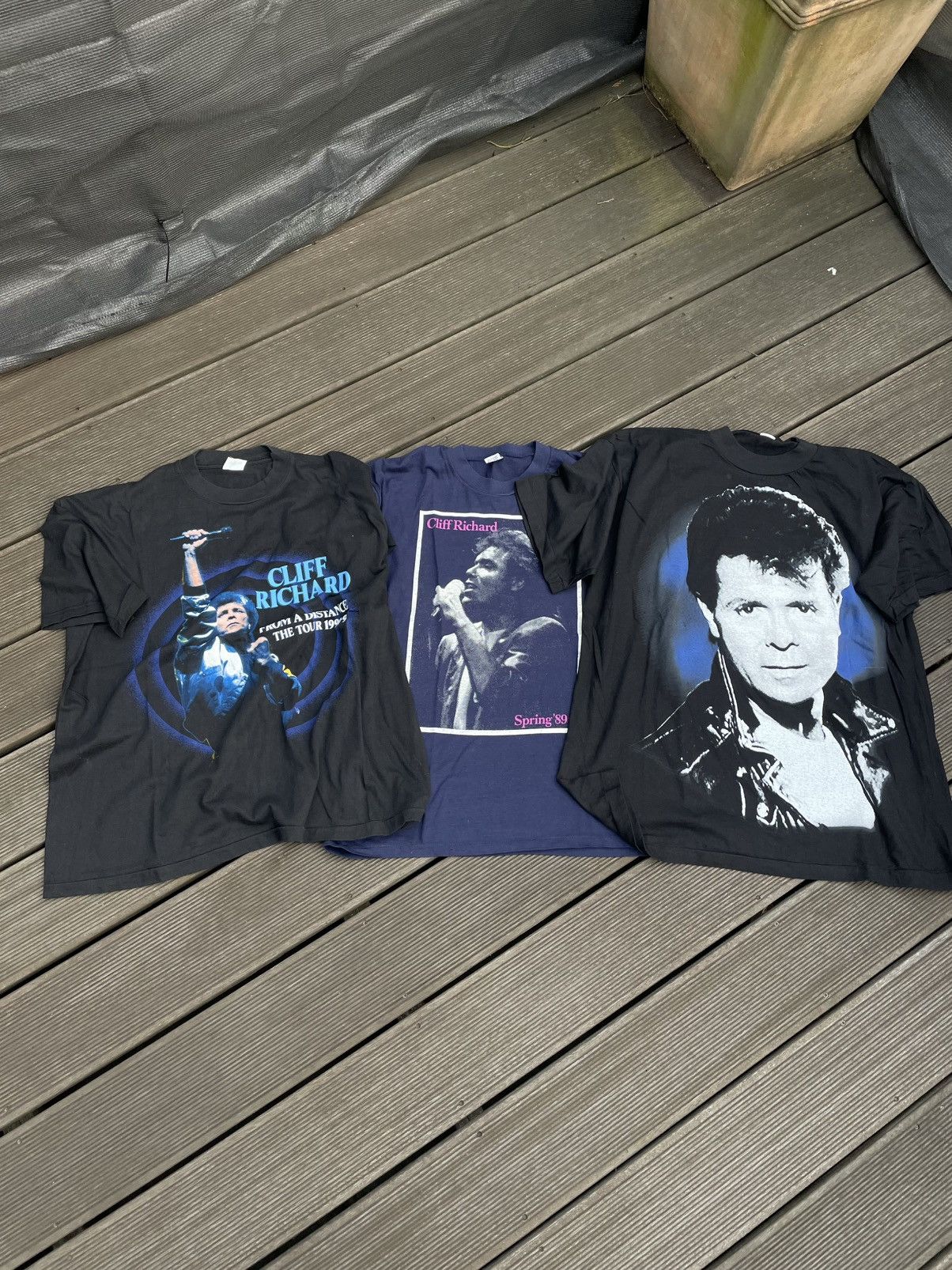 Band Tees Vintage Cliff Richard Set Tour Shirts 1990-1992 Size US XL / EU 56 / 4 - 1 Thumbnail