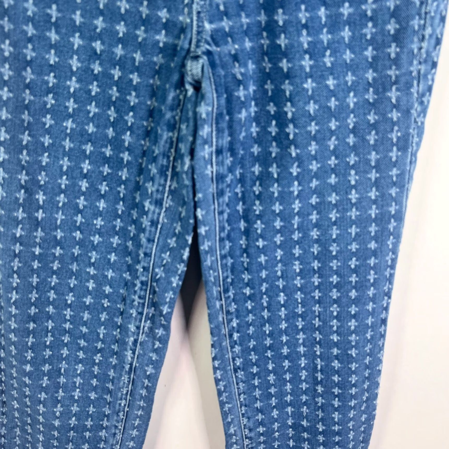 Pacsun PacSun Jeans Women's Juniors 23 Straight Denim High Rise 30in Blue Distressed 90s Grunge Bohemian Size 40" / US 18 - 3 Thumbnail