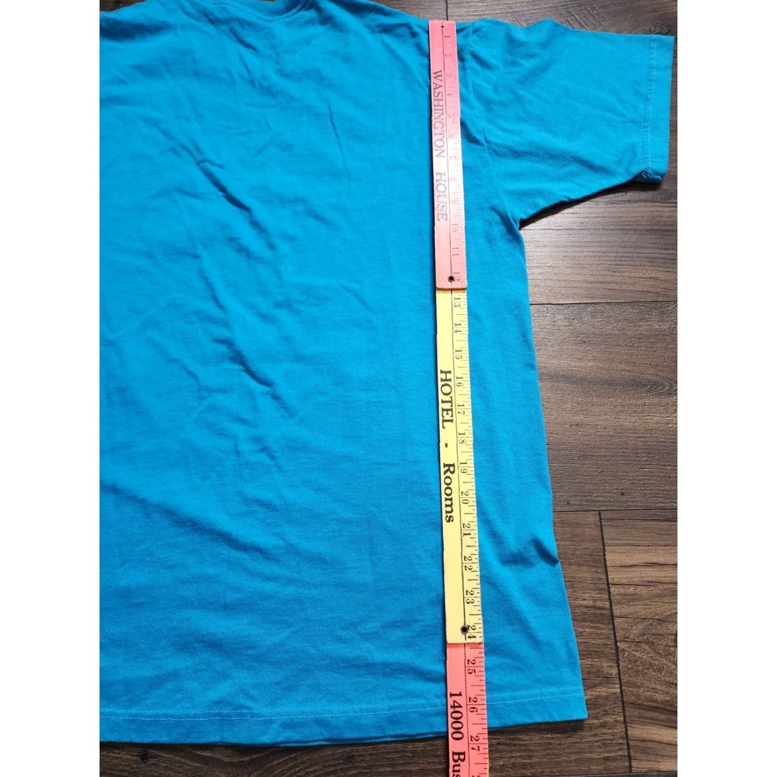 Jerzees VINTAGE Mens L Bowling Spare Time in Paradise Team T-Shirt Blue 1990s Jerzees Unisex Short Sleeve Made in USA Size US L / EU 52-54 / 3 - 3 Thumbnail