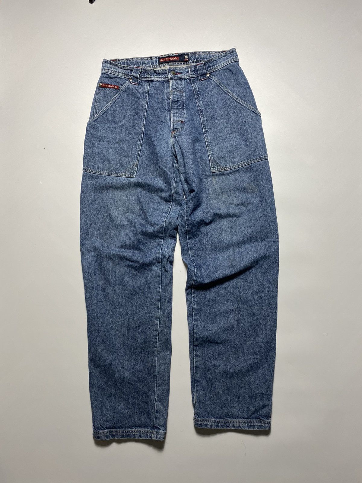 JNCO × Quiksilver × Vintage Vintage Quicksilver baggy rap oversized prison denim jeans Size US 31 - 7 Thumbnail