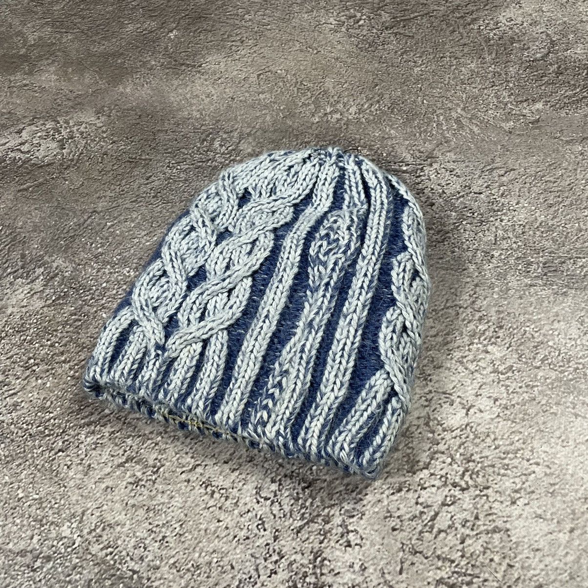 Vintage Vintage 90s Cable Knit Mohair Beanie Ushanka Cream Grail OS Size ONE SIZE - 3 Thumbnail