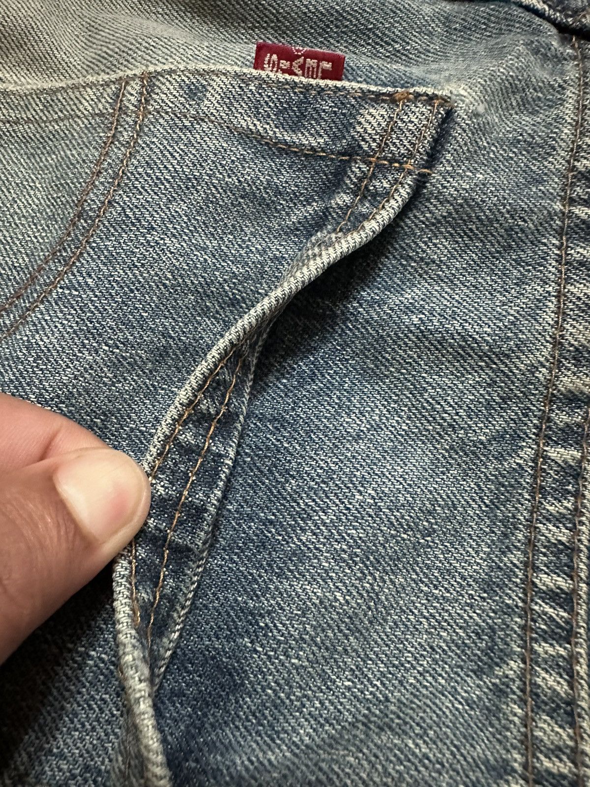 If Six Was Nine × Levi's Vintage Clothing × Vintage Vintage Levi’s Selvedge Distressed Denim Pant Size US 31 - 7 Thumbnail