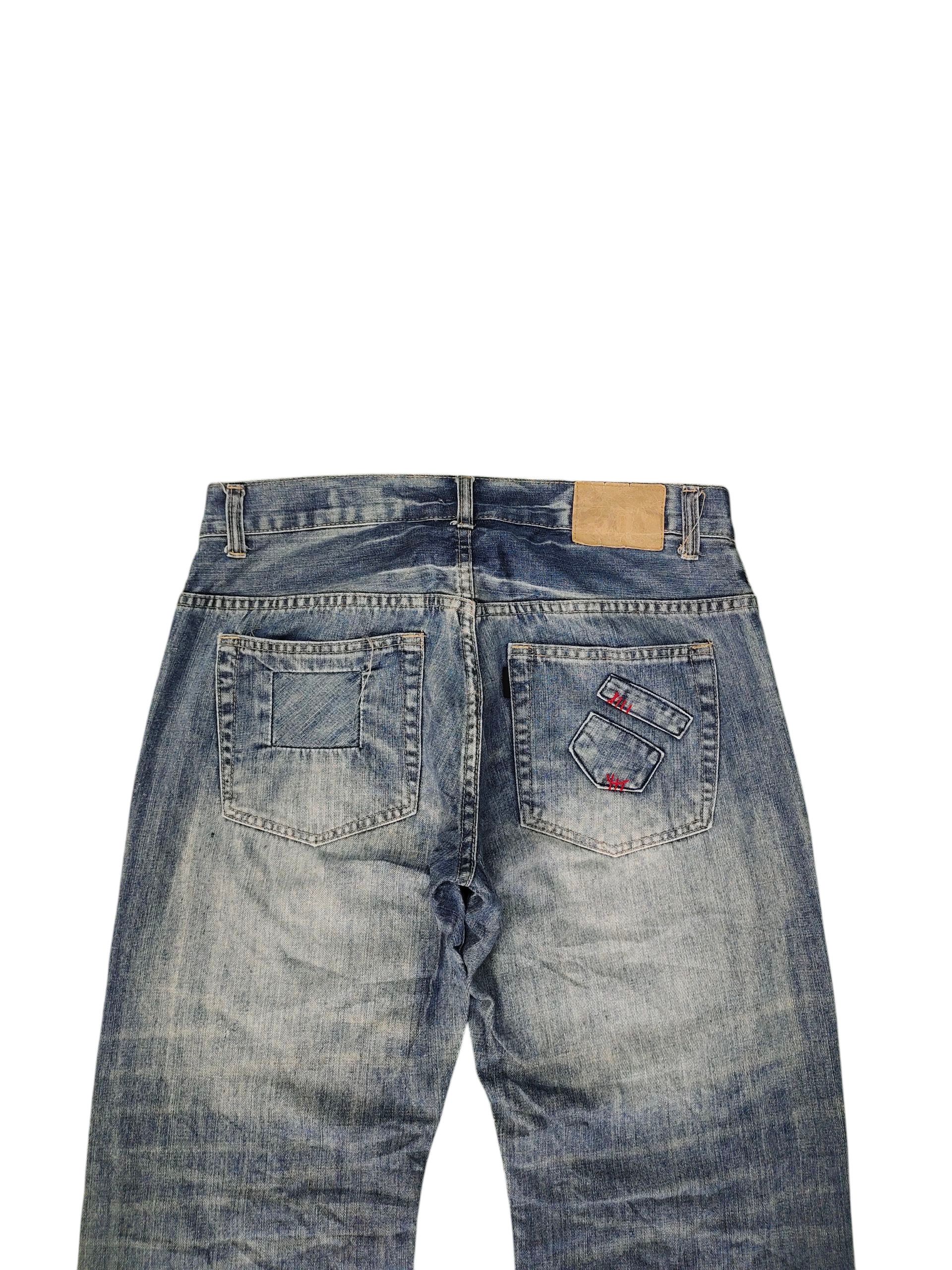 Kapital Vintage 90s Scanner Fundamental Clawmark Distres Denim Jeans Size US 32 / EU 48 - 10 Thumbnail
