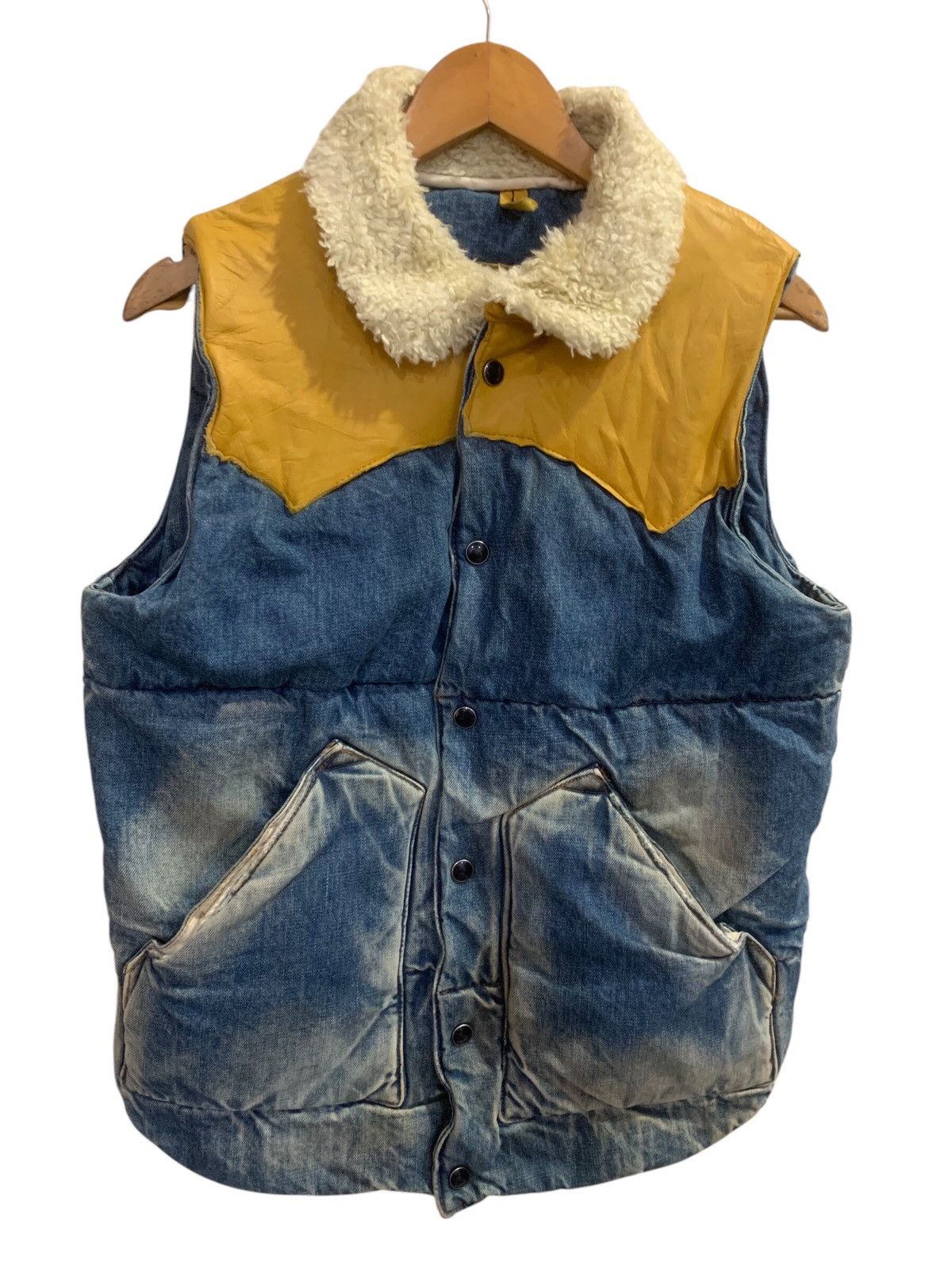 If Six Was Nine × Le Grande Bleu (L.G.B.) Under Ground LED RECHWE Denim Puffer Size US M / EU 48-50 / 2 - 3 Thumbnail