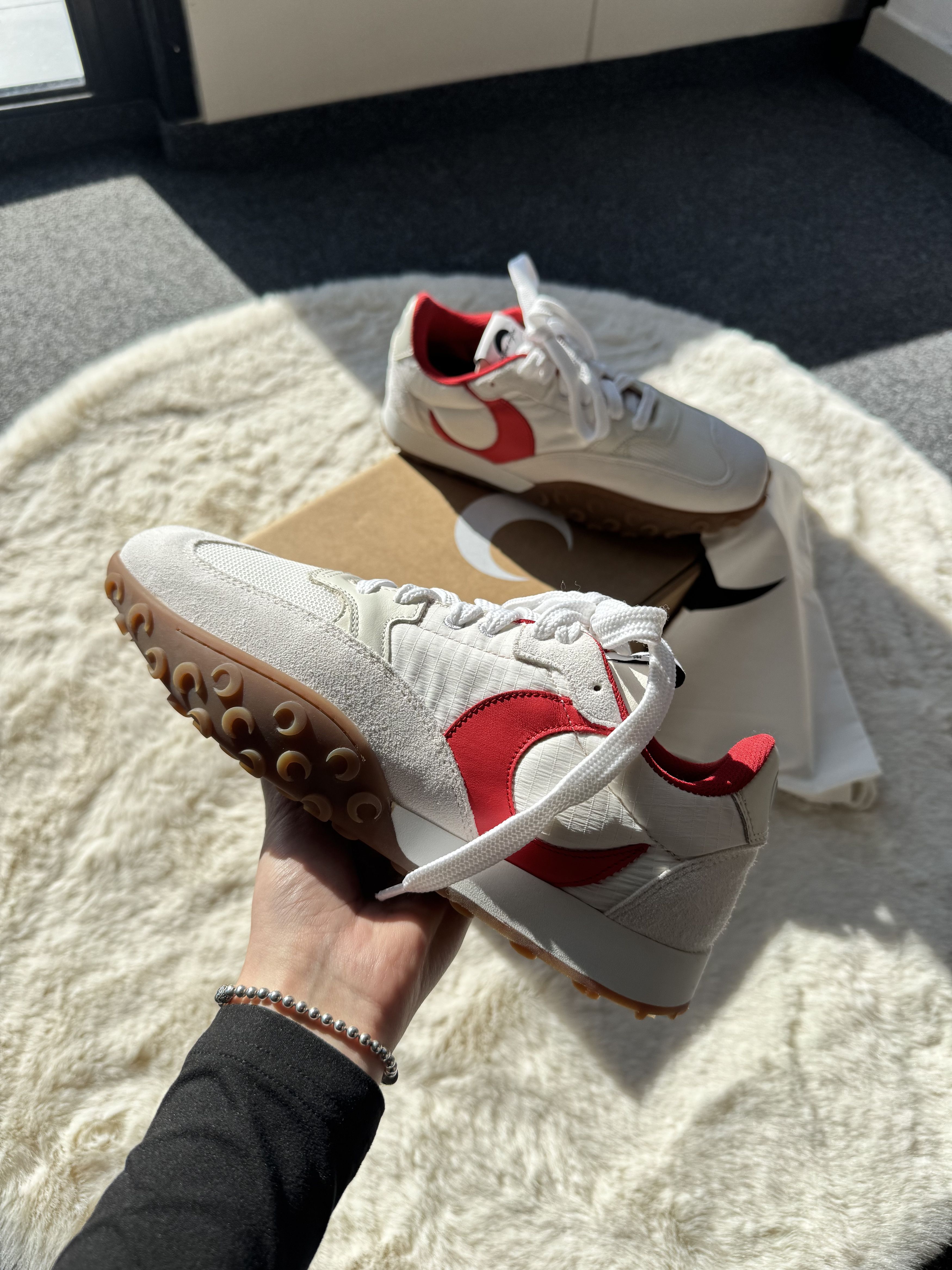 Marine Serre Marine Serre MS Rise leather sneakers EU 39 Size US 9 / IT 39 - 5 Thumbnail