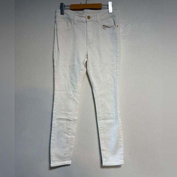 Other Pilcro and the Letterpress Script Skinny Jeans White Size 27 Size 27" / US 4 / IT 40 - 2 Thumbnail