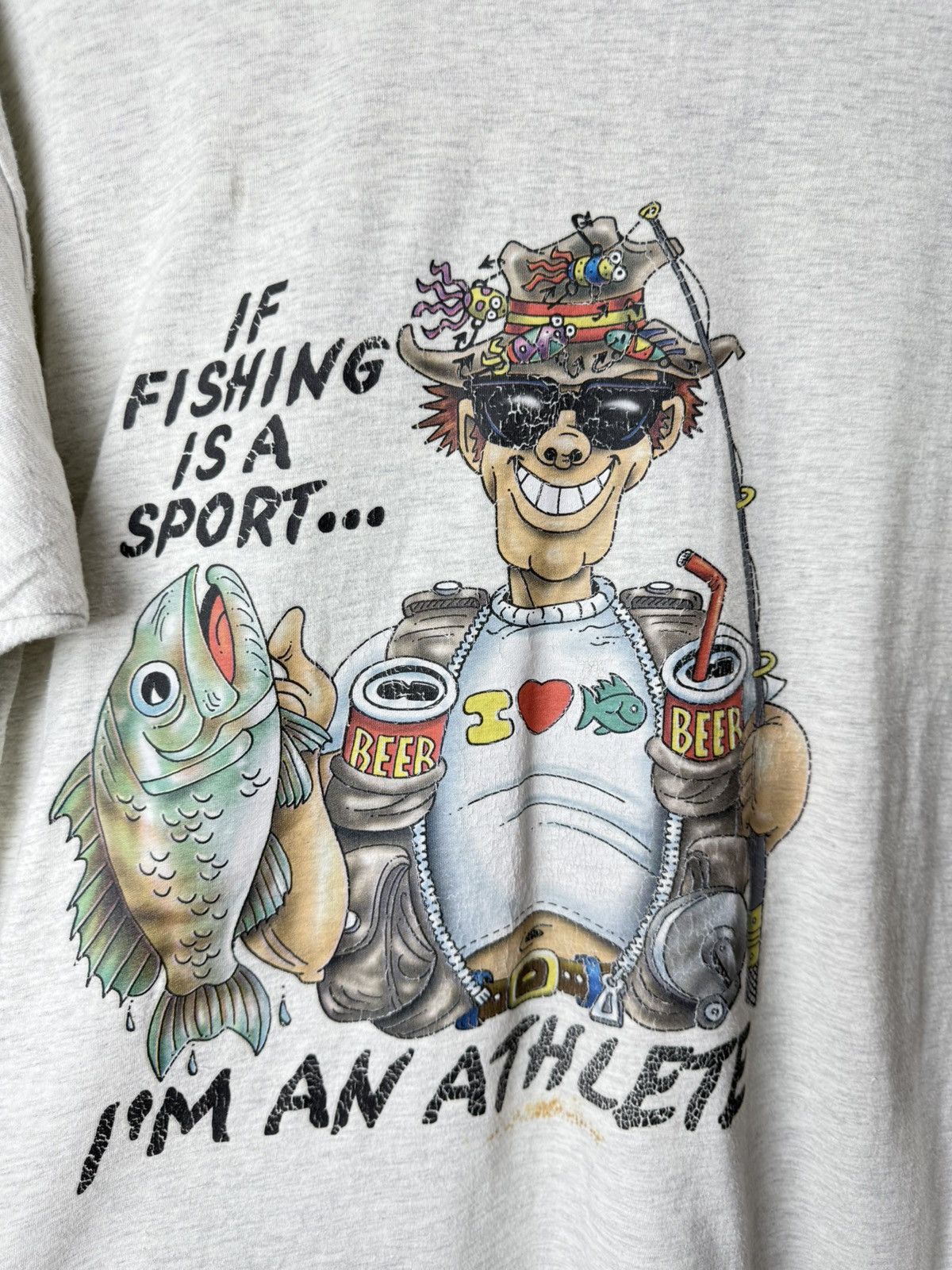 Other Vintage 00’s Fishing Is A Sport Humor T Shirt Y2K Hype Size US L / EU 52-54 / 3 - 2 Thumbnail