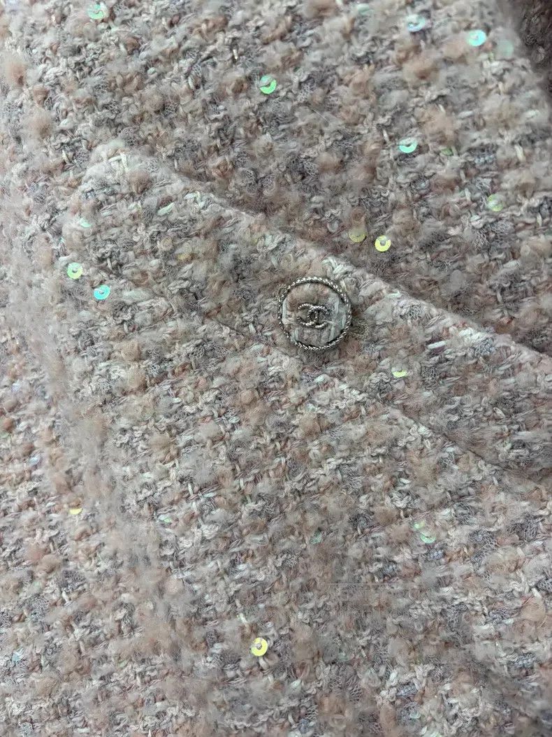 Chanel Chanel Pink tweed coat Size XS / US 0-2 / IT 36-38 - 3 Thumbnail
