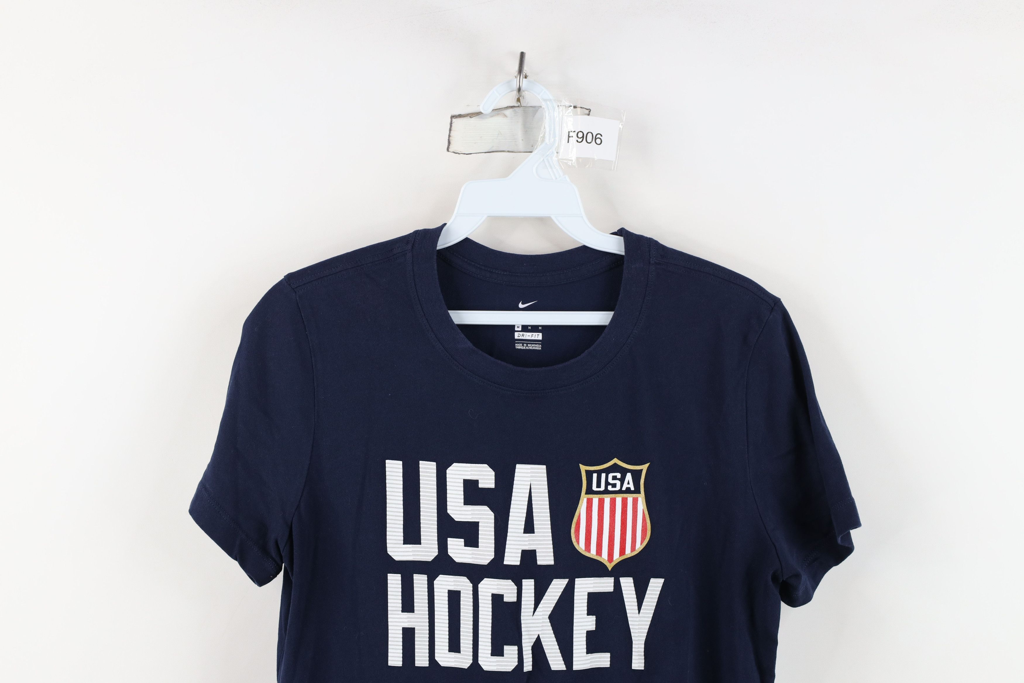 Nike Nike Spell Out Team USA Hockey Short Sleeve T-Shirt Blue Size M / US 6-8 / IT 42-44 - 2 Thumbnail