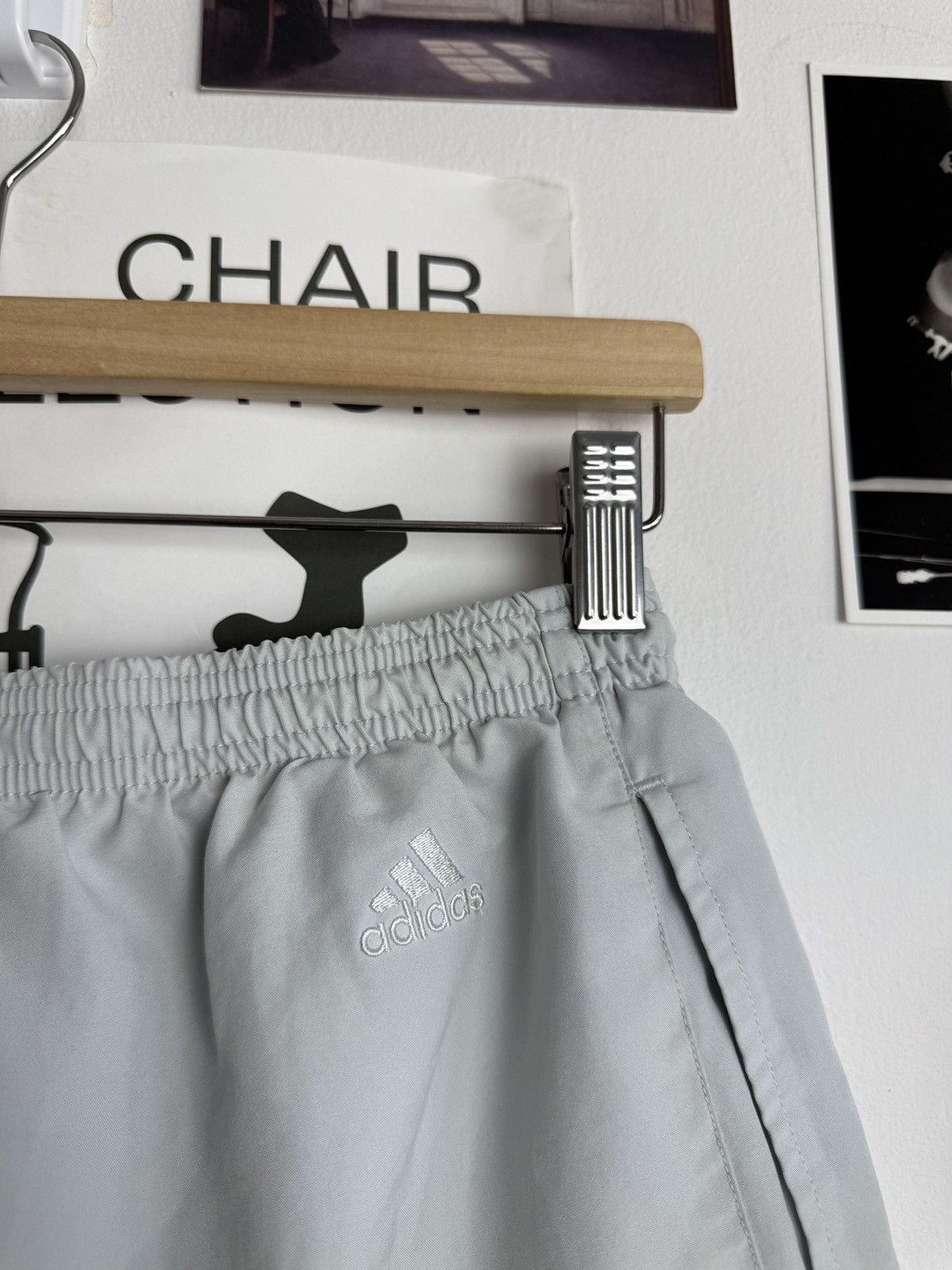Adidas Vintage 90s Adidas babyblue shorts XS blockcore gym running Size US 30 / EU 46 - 4 Thumbnail