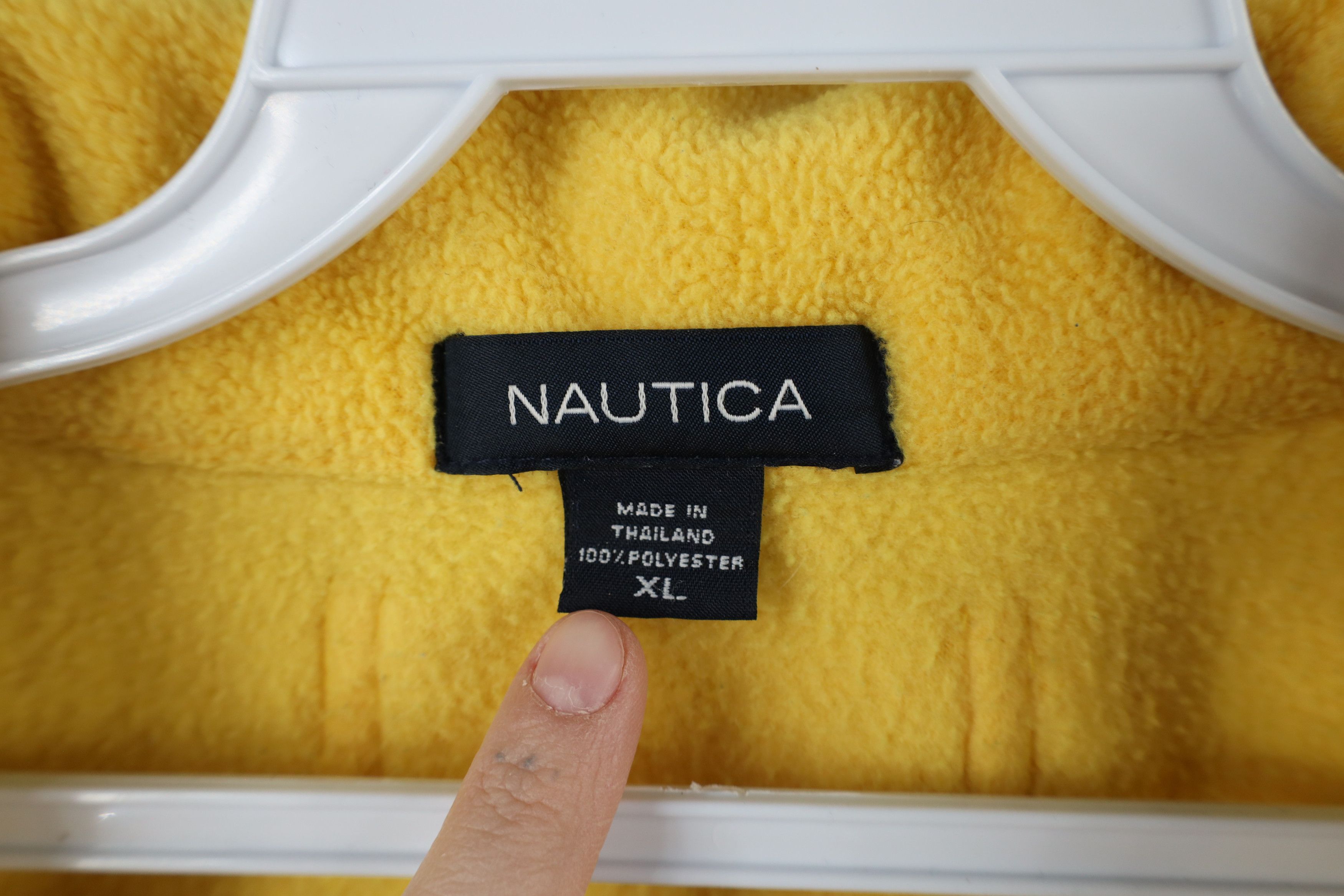 Nautica × Vintage Vintage 90s Nautica Sailboat Zip Fleece Pullover Sweater Size US XL / EU 56 / 4 - 7 Thumbnail