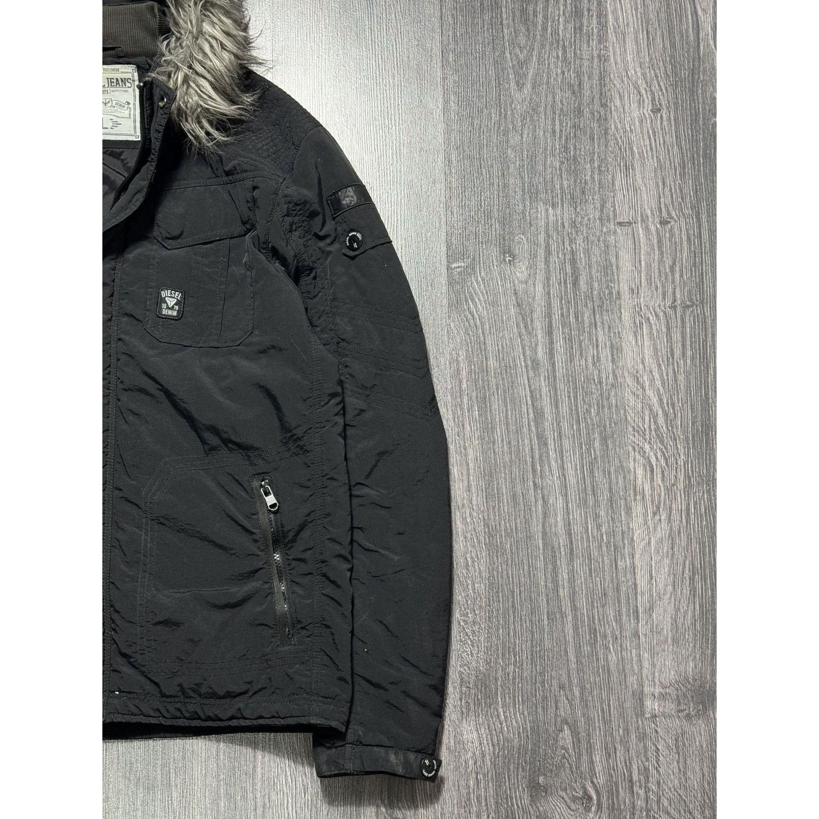 Diesel × Vintage 2000s Diesel Japanese Punk Grunge Fur Jacket LGB If6was9 Size US L / EU 52-54 / 3 - 3 Thumbnail