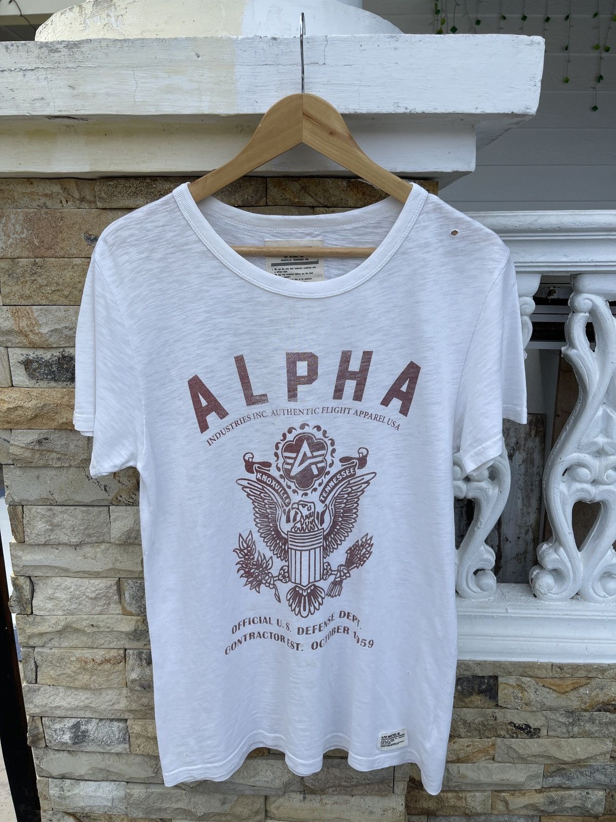 Alpha Industries × Vintage Last Drop🔥Rare🔥Vintage ALPHA Industries Military T-Shirt Size US M / EU 48-50 / 2 - 1 Thumbnail