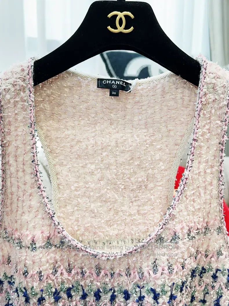 Chanel Chanel 18 Waterfall Series Pink and Blue Irregular Oblique Size XS / US 0-2 / IT 36-38 - 6 Thumbnail