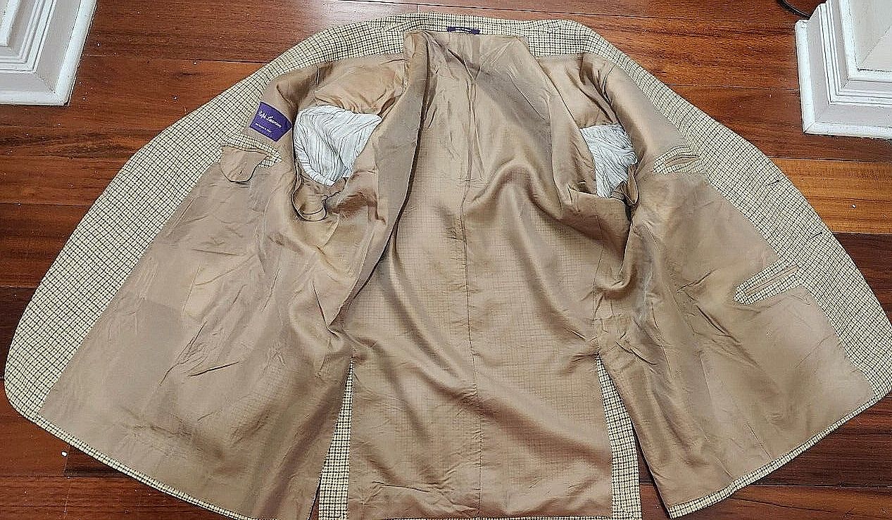 Ralph Lauren Ralph Lauren Purple Label Plaid Suit Jacket Size 49 R Size 48R - 10 Thumbnail