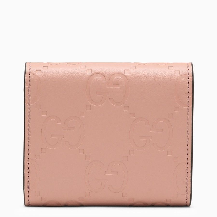 Gucci o1d2blof0824 Size: OS / Tri-Fold Leather Wallet in Pink Size ONE SIZE - 3 Thumbnail