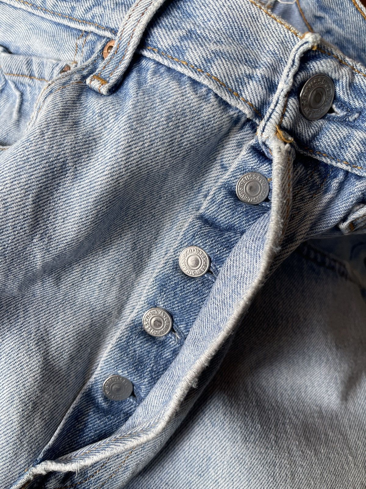 Levi's Vintage Clothing Vintage Levis Deconstructed Distressed Skirt Frayed Hem Size 31" - 14 Thumbnail