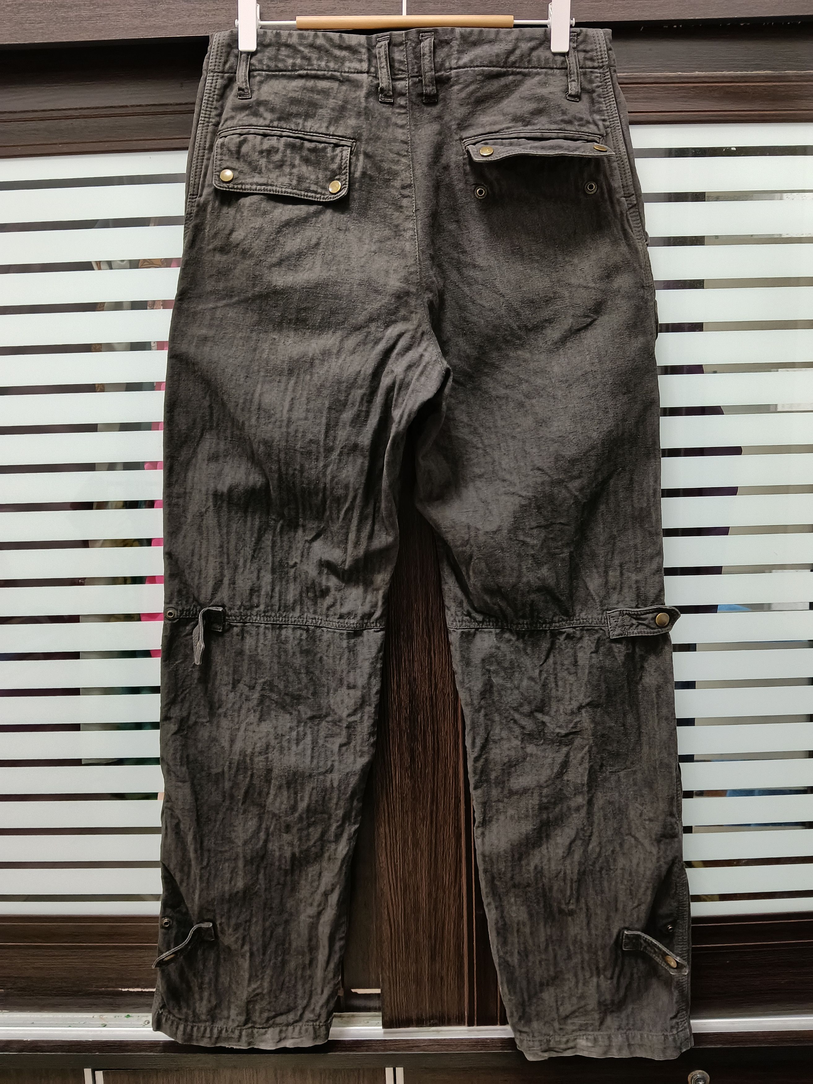 Kiminori Morishita 💥Halb by Kiminori Morishita Bondage Herringbone Pants💥 Size US 31 - 5 Thumbnail