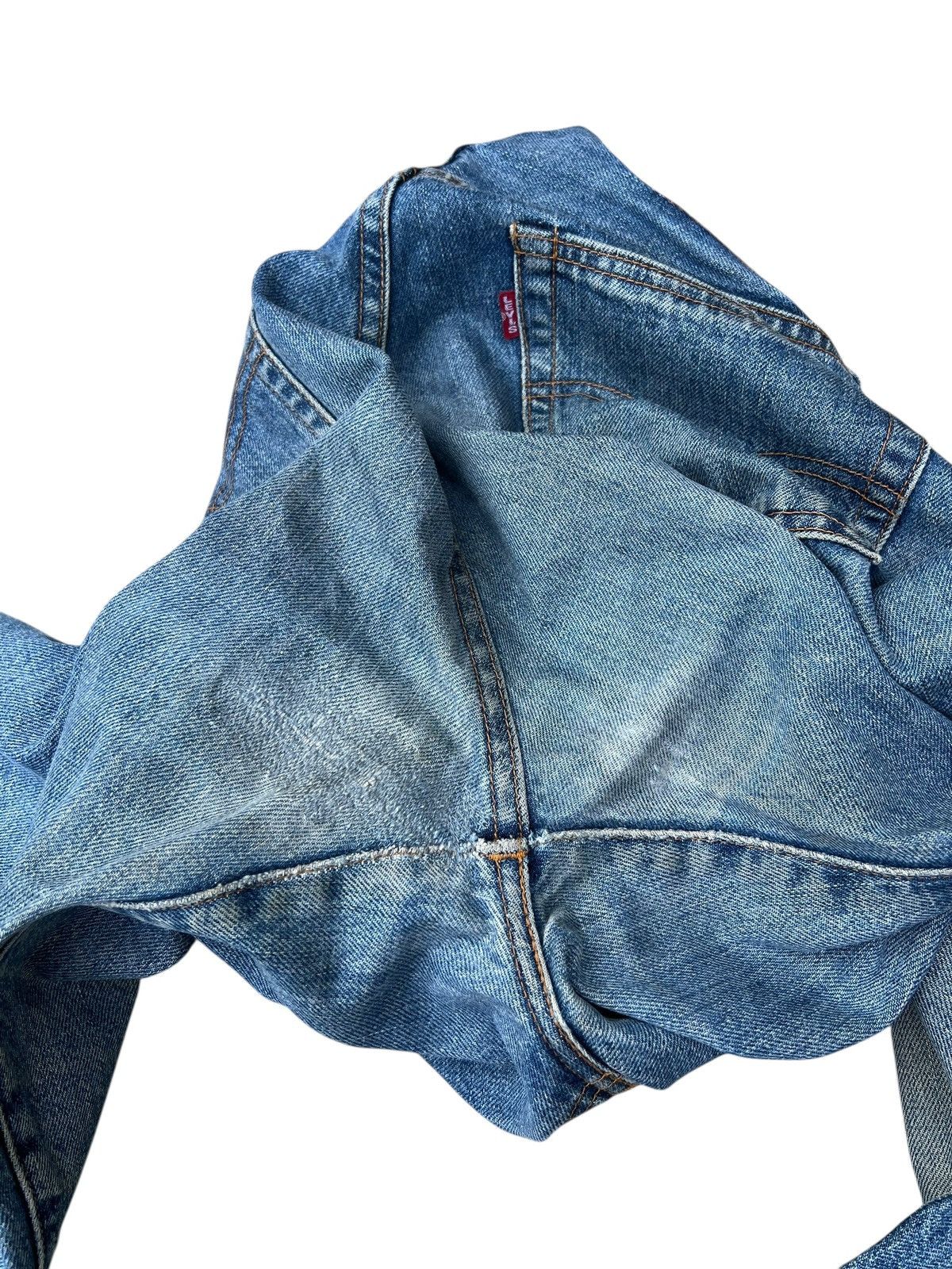 Levi's 1994 Levi’s 502 XX Big E Aging Mud Denim Selvedge Jeans Size US 32 / EU 48 - 19 Thumbnail