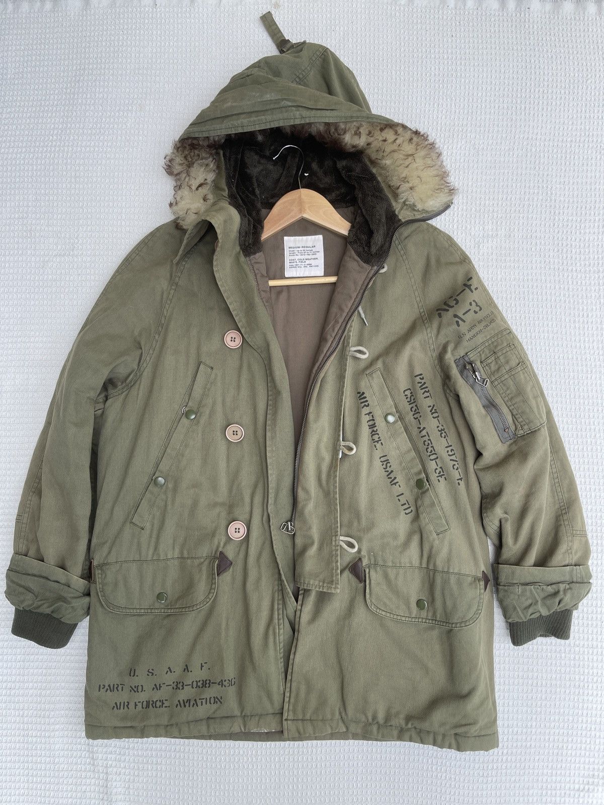 Vintage Last Drop🔥Rare🔥Vtg USAAF Us Army Cold Weather Parka Jacket Size US XL / EU 56 / 4 - 2 Thumbnail