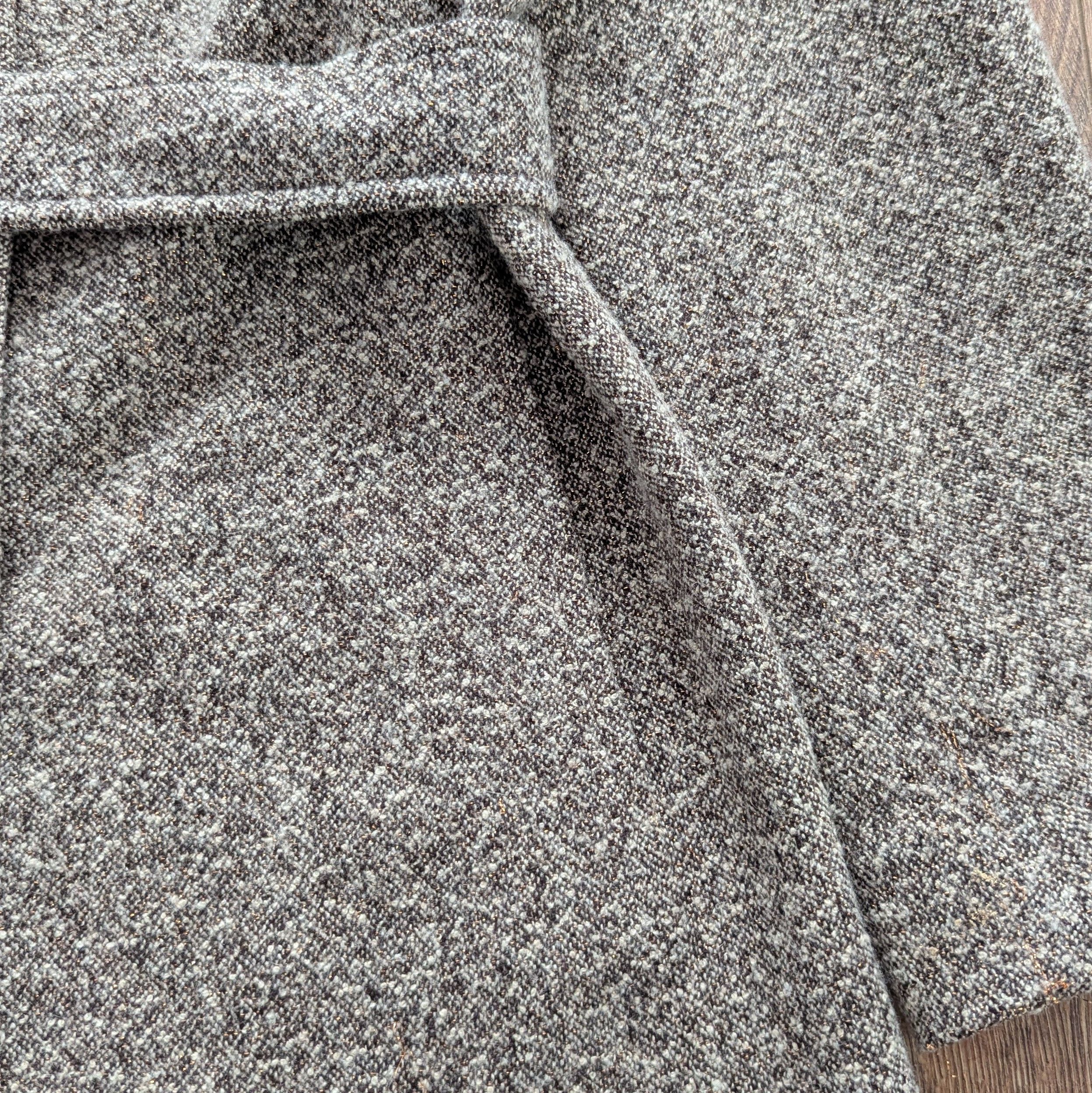 Akris AKRIS Wool Tweed Pattern Long Coat Gray Luxury Brand Size M / US 6-8 / IT 42-44 - 5 Thumbnail