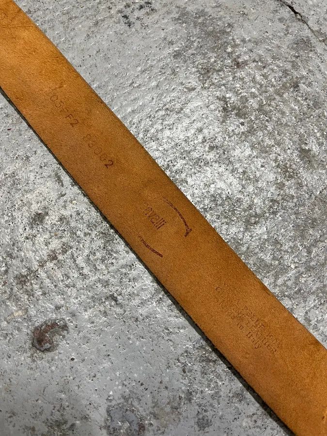 Just Cavalli 2000s Cavalli Orange Leather Belt Size ONE SIZE - 9 Thumbnail