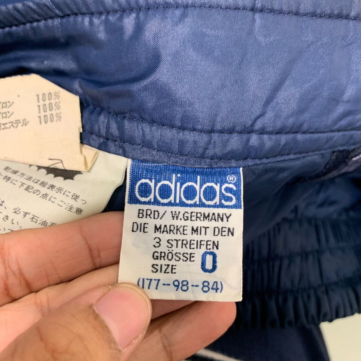 Adidas ADIDAS Track Joggers Drawstrings Nylon Pant #0053-C4 Size US 28 / EU 44 - 16 Thumbnail