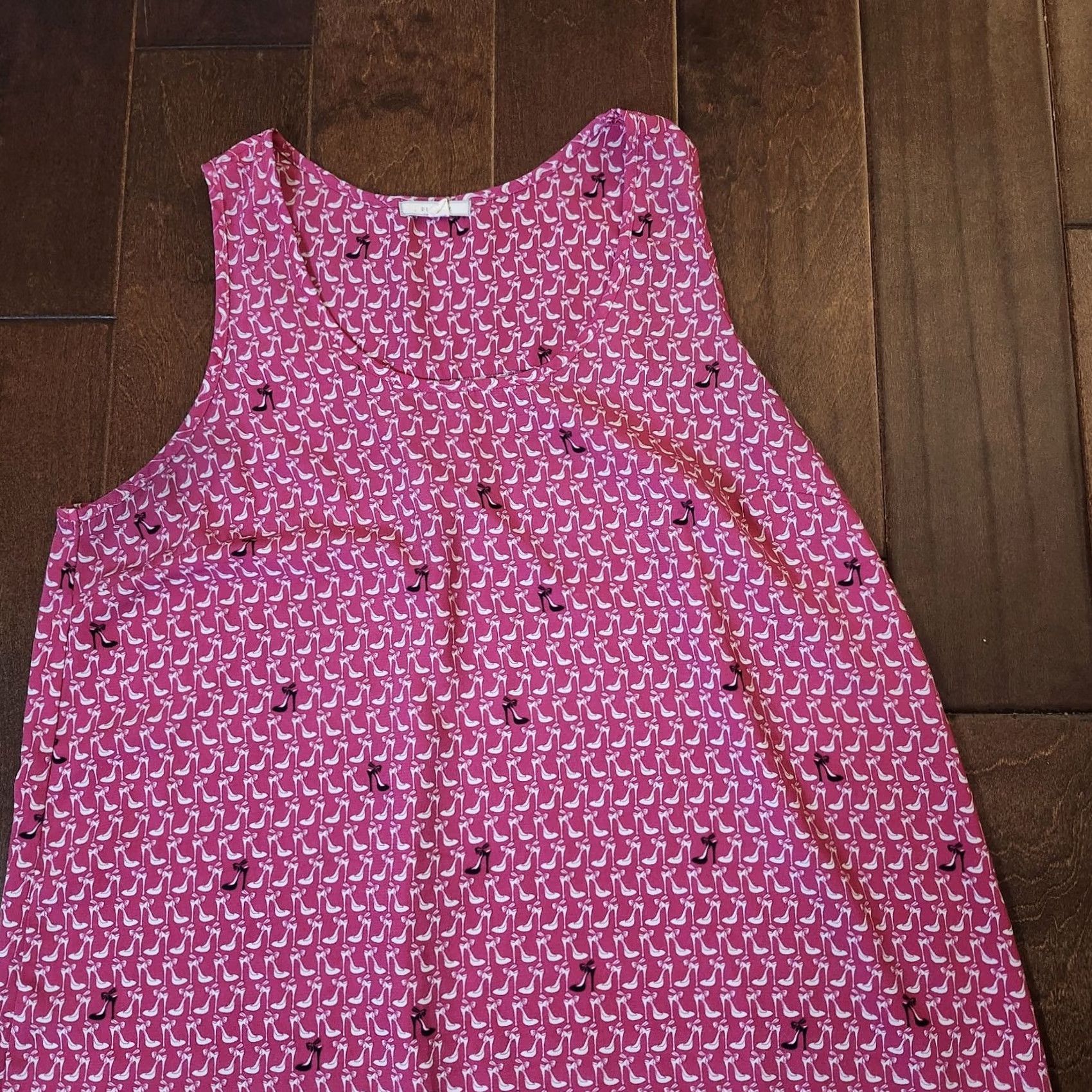 Vintage Pleione Women's Pink Blouse Top Sleeveless Pullover Regular Fit L Size L / US 10 / IT 46 - 4 Thumbnail