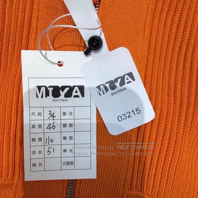 Hermes Hermes Orange Silk Cotton Zip-Up Cardigan Size XXS / US 00 / IT 34 - 4 Thumbnail