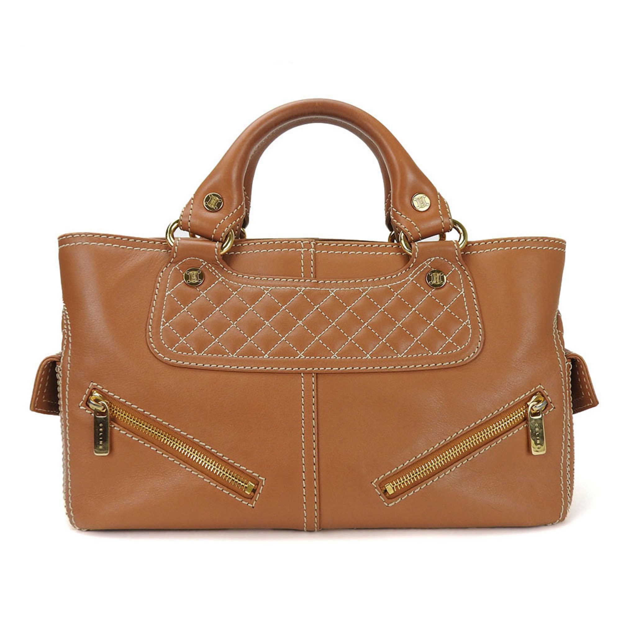 image of Celine Céline Boogie Handbag in Brown, Women's