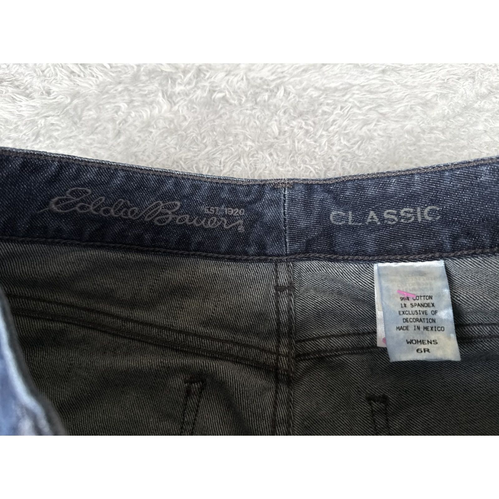 Eddie Bauer Eddie Bauer Jeans Womens 6R Straight Leg Mid Rise Stretch Denim Classic 30x31 Size 28" / US 6 / IT 42 - 6 Thumbnail