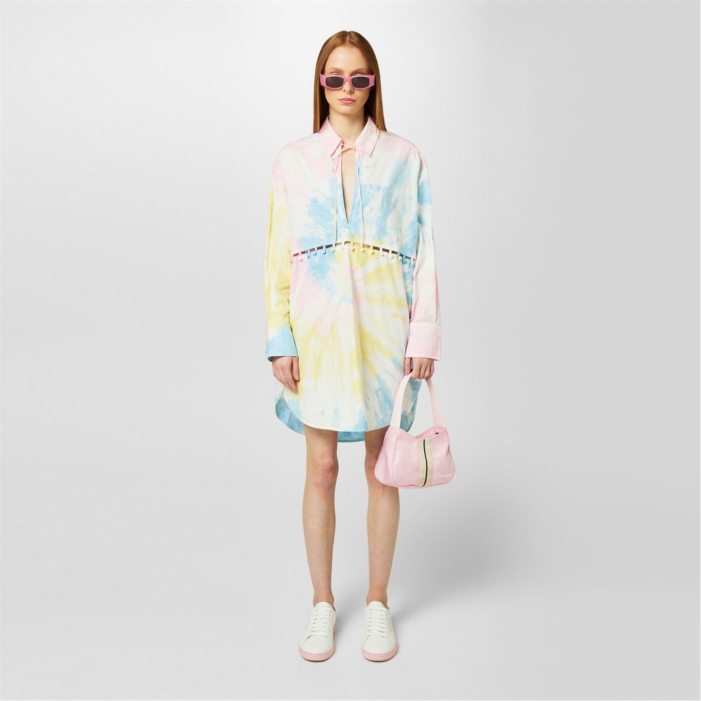 Palm Angels o1g2r1mq0325 Tie Dye Shirt in Multicolor Size S / US 4 / IT 40 - 6 Thumbnail