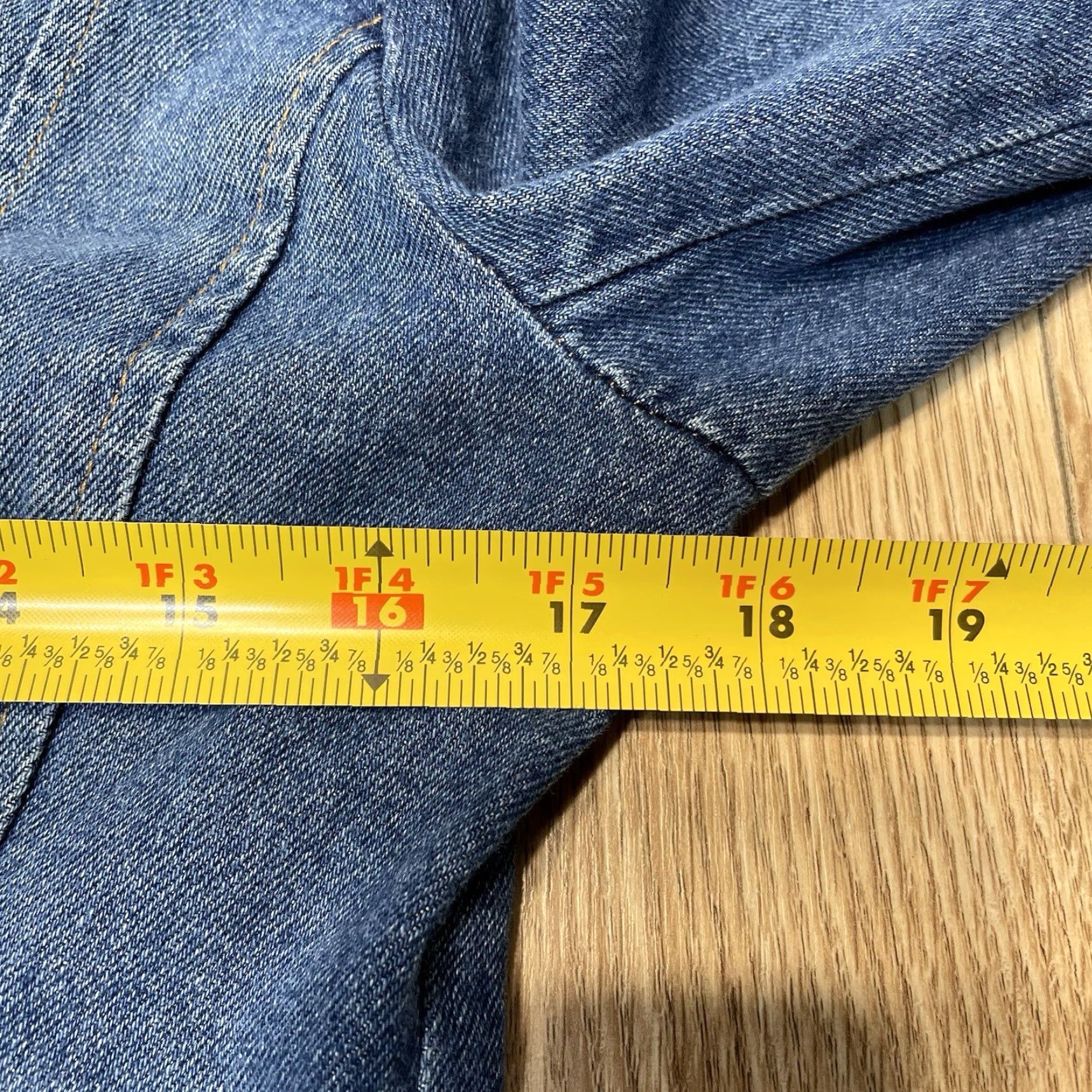 Vintage VINTAGE Rave Denim Jacket Women Medium Blue Embroidered 90s Basic Jean Outerwear Size 32" / US 10 / IT 46 - 6 Thumbnail