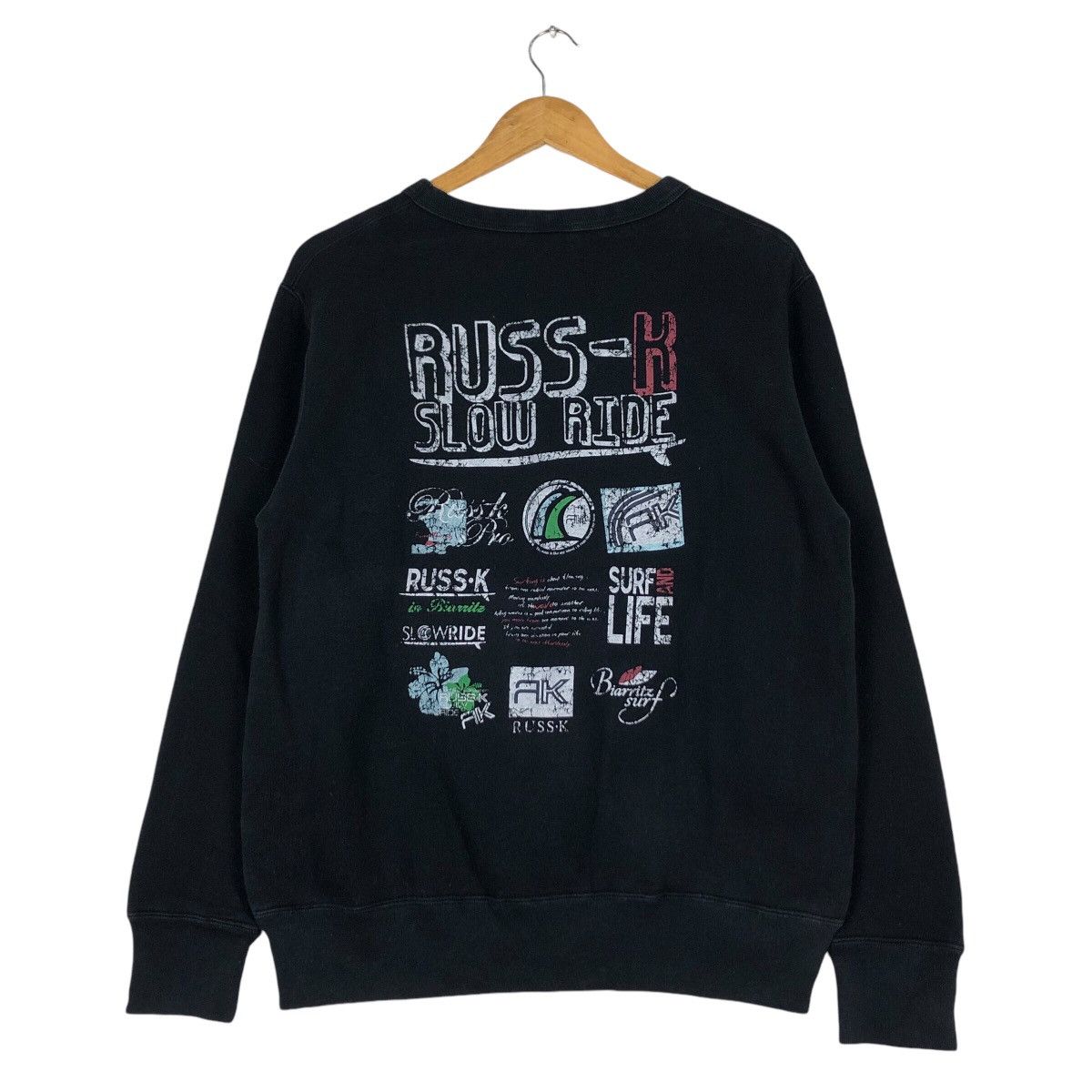 Vintage Vintage Rusk-K slow right sweatshirt medium Size US M / EU 48-50 / 2 - 1 Thumbnail
