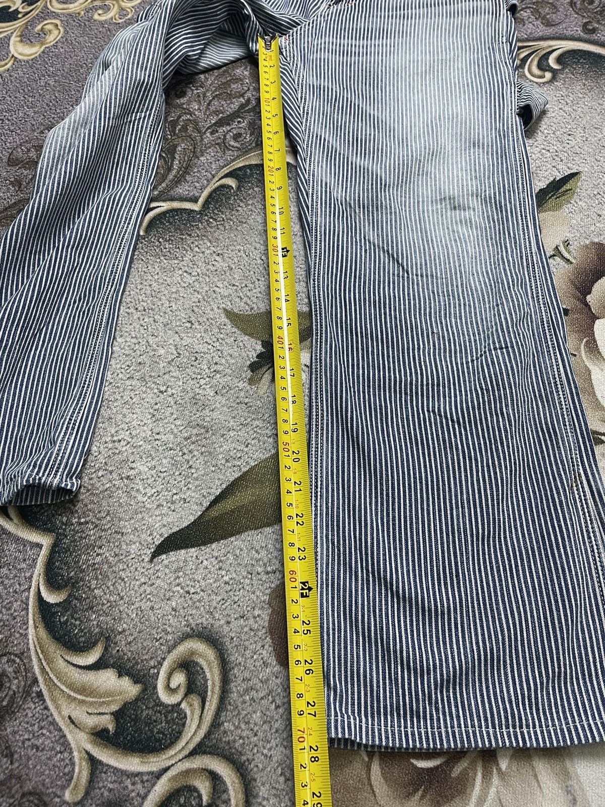 Japanese Brand × Johnbull Vintage John Bull Carpenter Stripe Denim Pant Size US 30 / EU 46 - 10 Thumbnail
