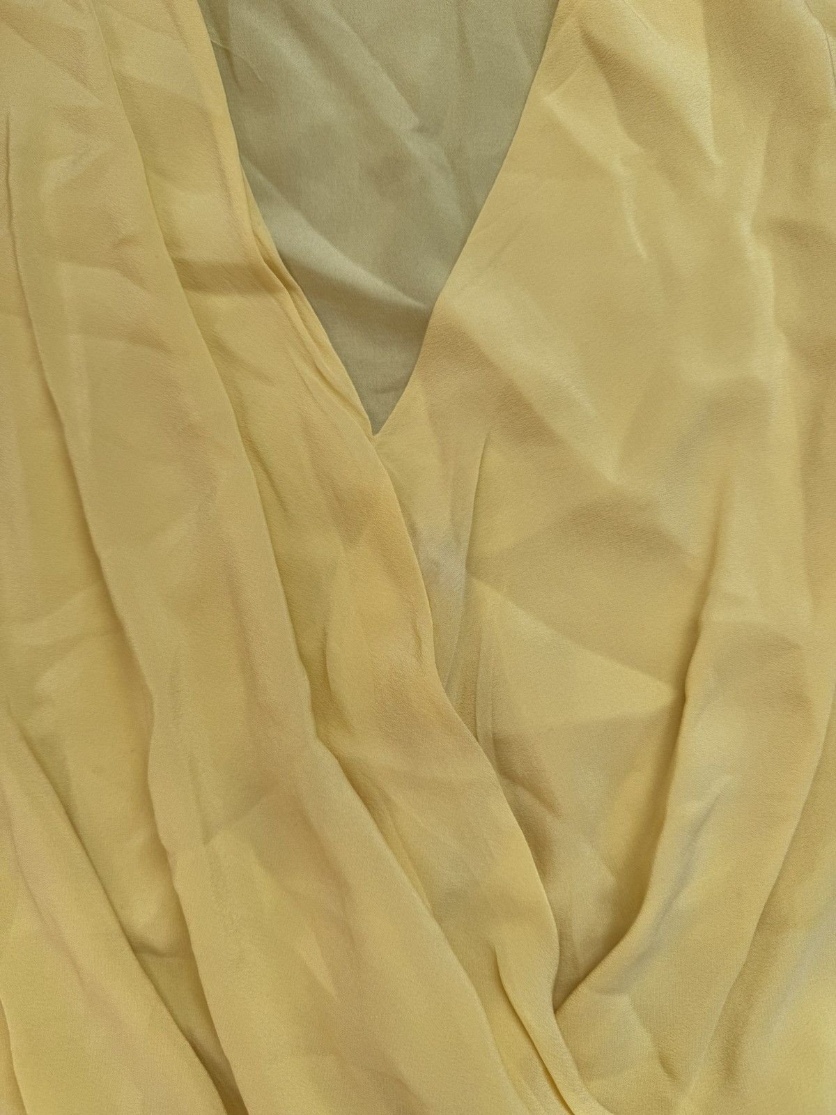 Mulberry Mulberry women's yellow Small silk long sleeve blouse Size S / US 4 / IT 40 - 6 Thumbnail
