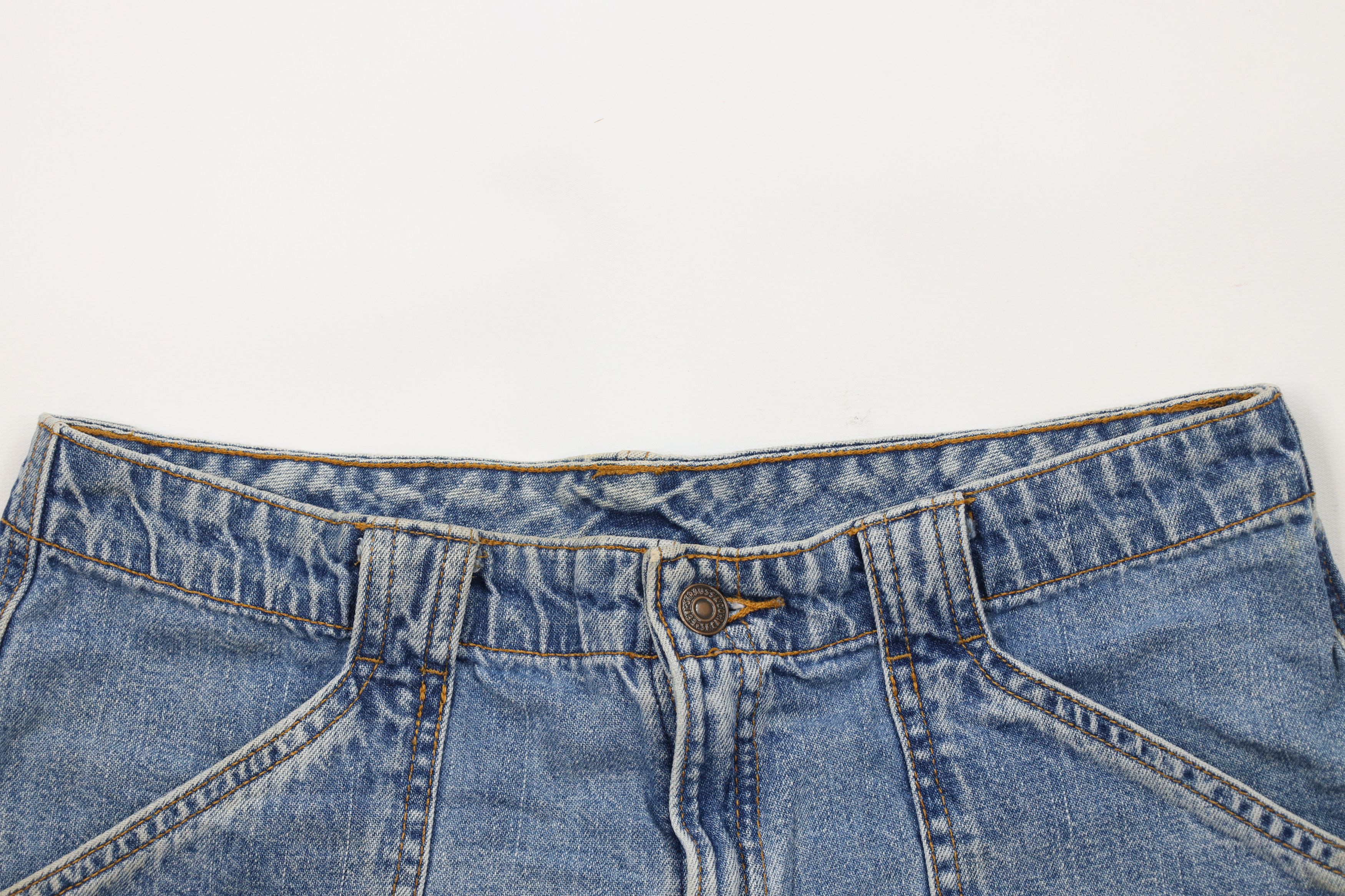 Levi's × Vintage Vintage 90s Levis Big Pocket Dungaree Denim Jean Shorts Size 32" / US 10 / IT 46 - 2 Thumbnail