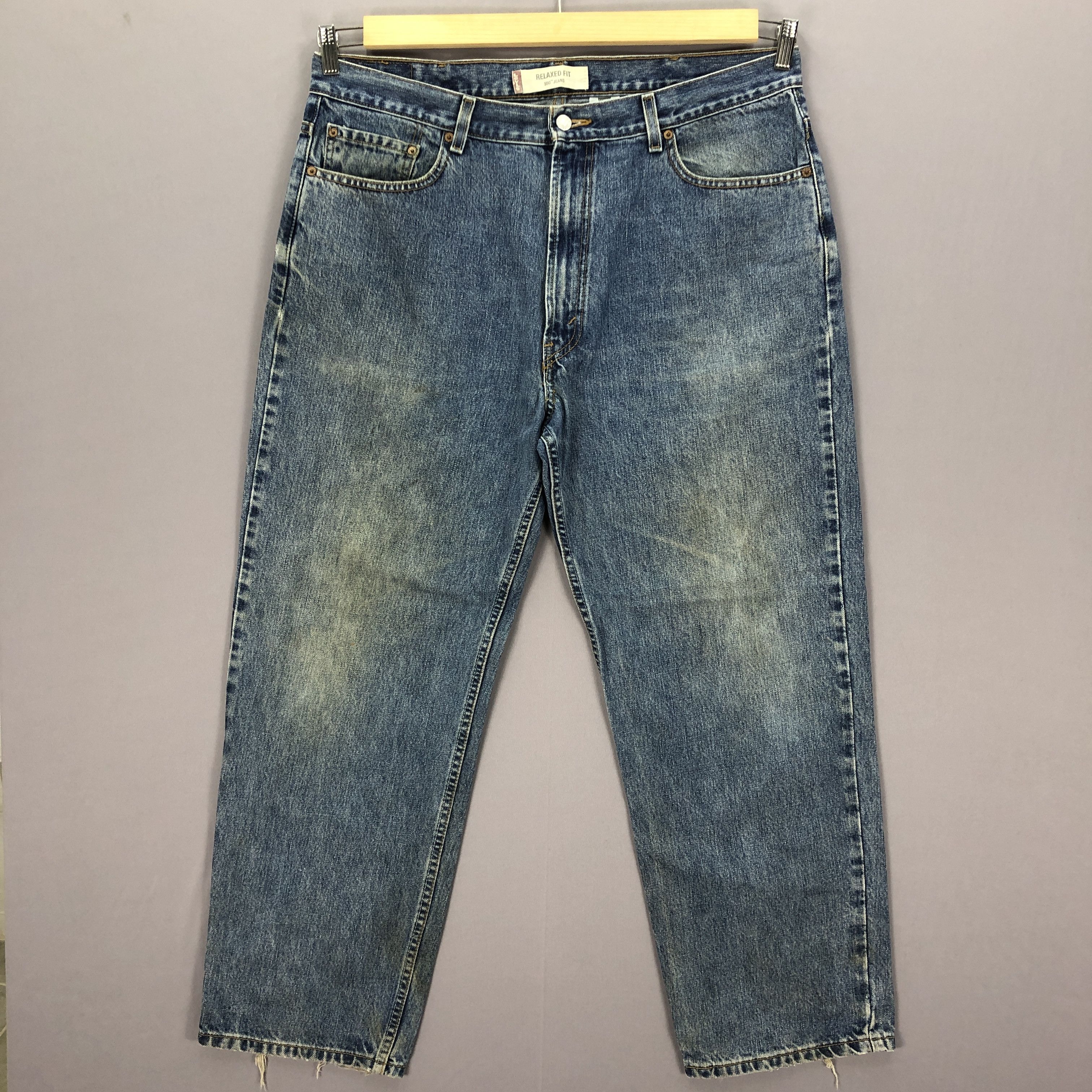 Levi's Vintage Y2K Levis 550 Jeans Levi's Faded Stone Wash Denim Size US 38 / EU 54 - 1 Thumbnail