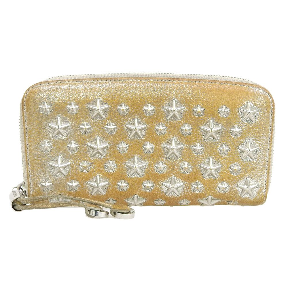 Jimmy Choo Jimmy Choo Jimmy Choo Philippa Leather Wallet Leather Long Wallet in Good Condition Size ONE SIZE - 1 Thumbnail